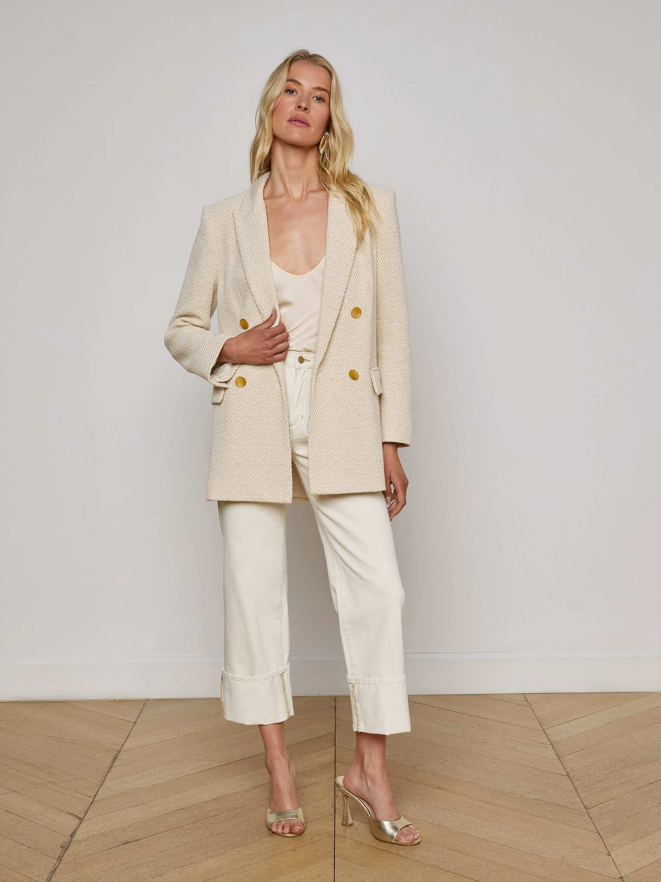 Riva Oversized Knit Blazer sold by L'AGENCE product image thumbnail 4