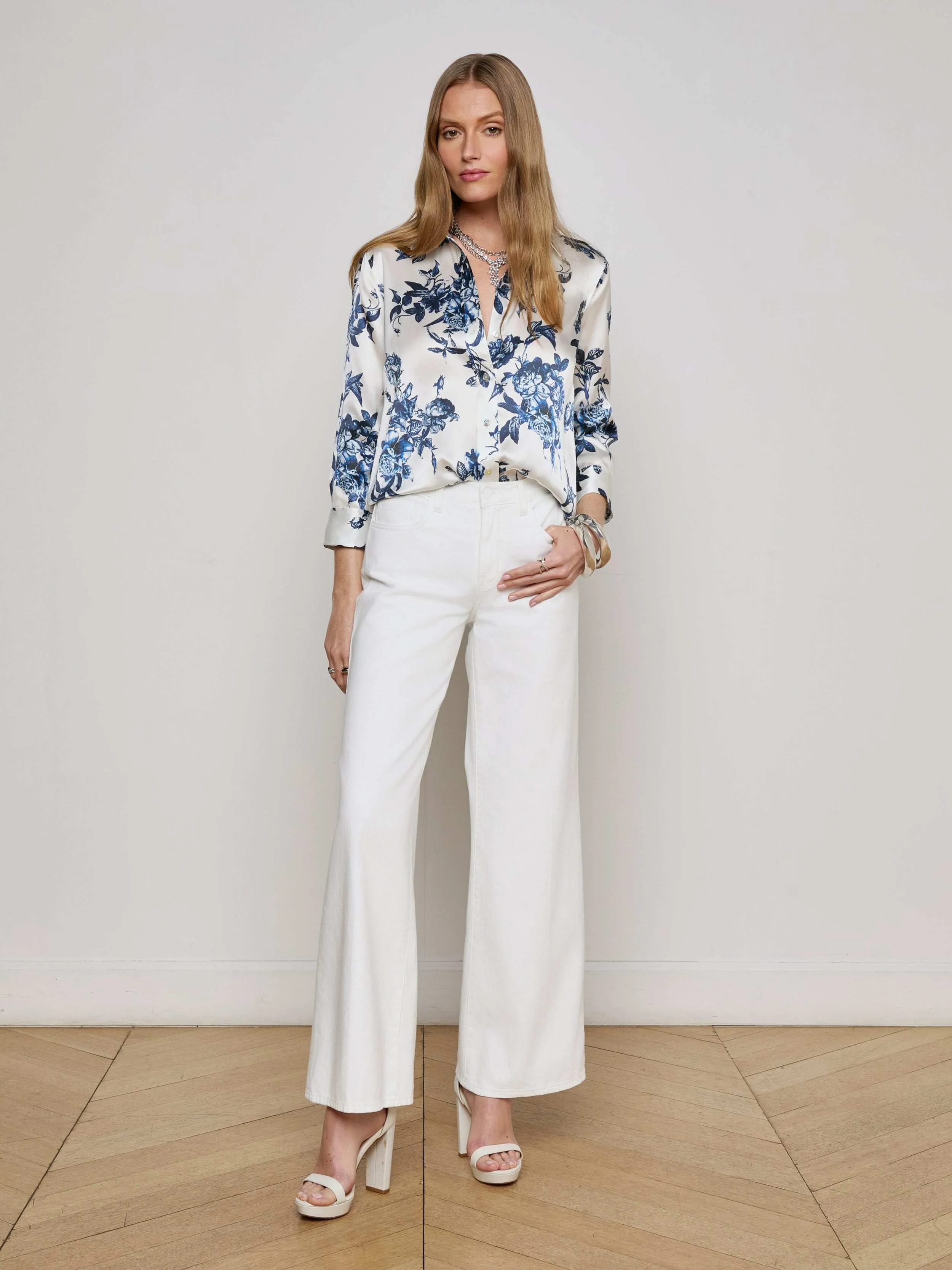 Dani Silk Blouse sold by L'AGENCE product image thumbnail 5