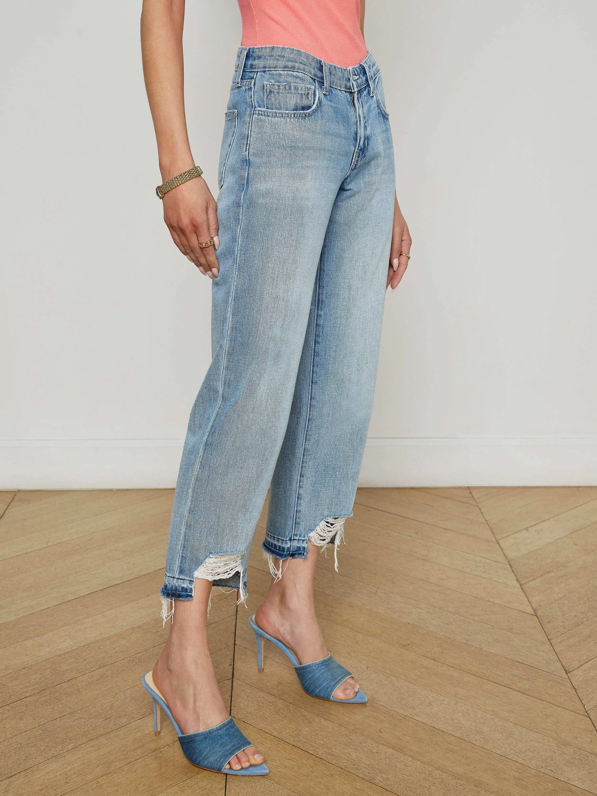 Blaine Cropped Stovepipe Jean sold by L'AGENCE product image thumbnail 3