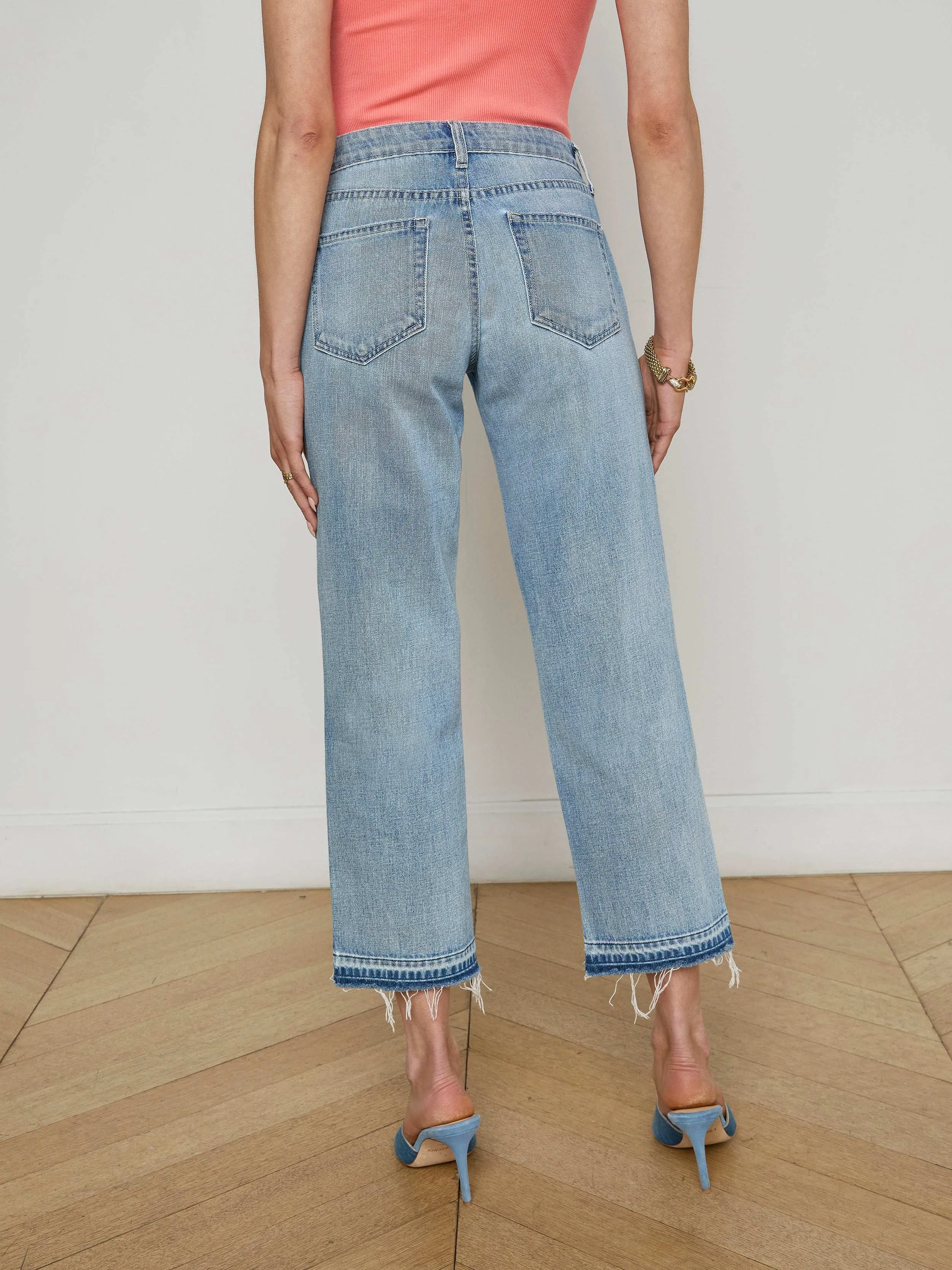 Blaine Cropped Stovepipe Jean sold by L'AGENCE product image thumbnail 4