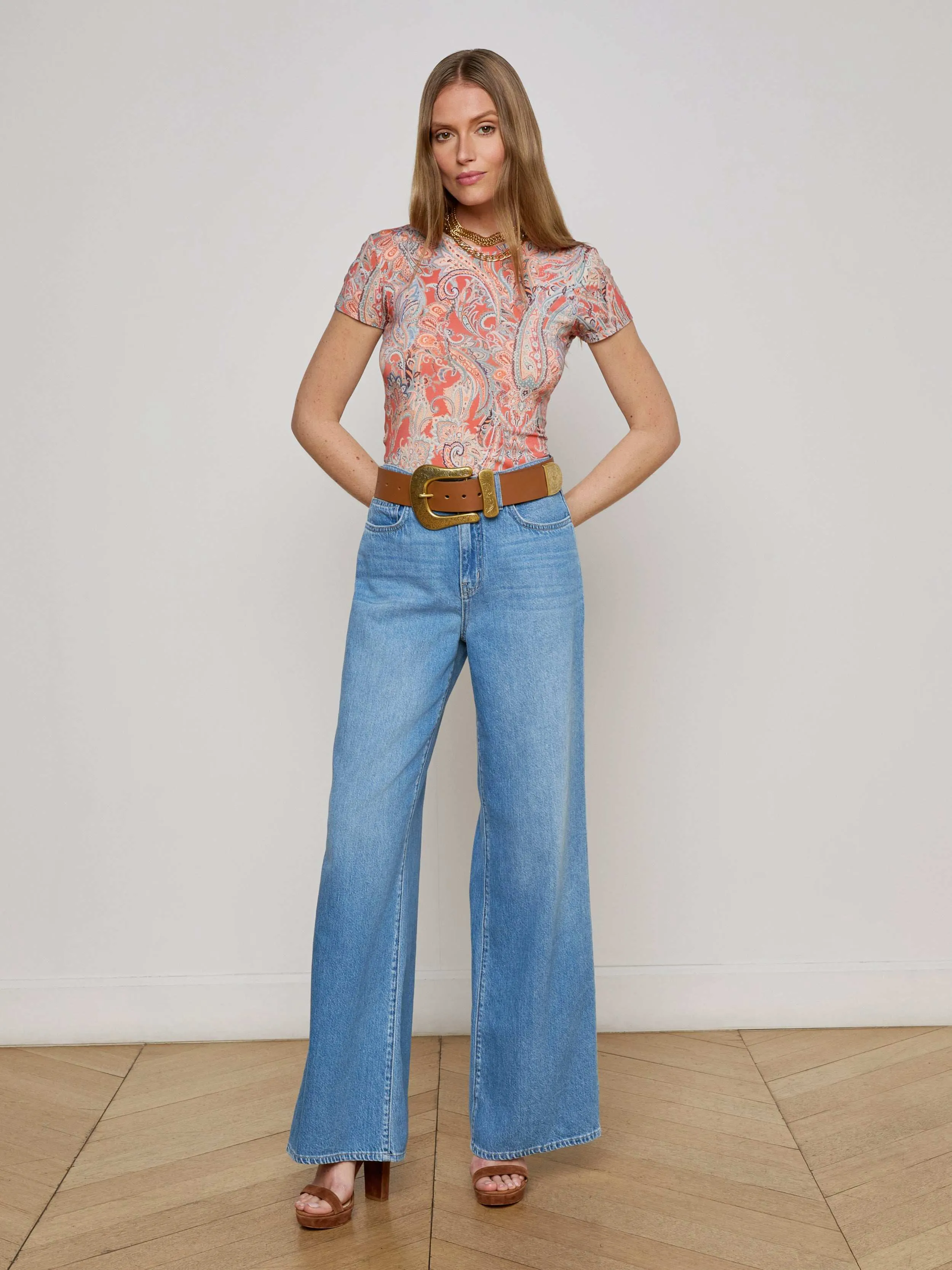 Ressi Fitted Tee sold by L'AGENCE product image thumbnail 2