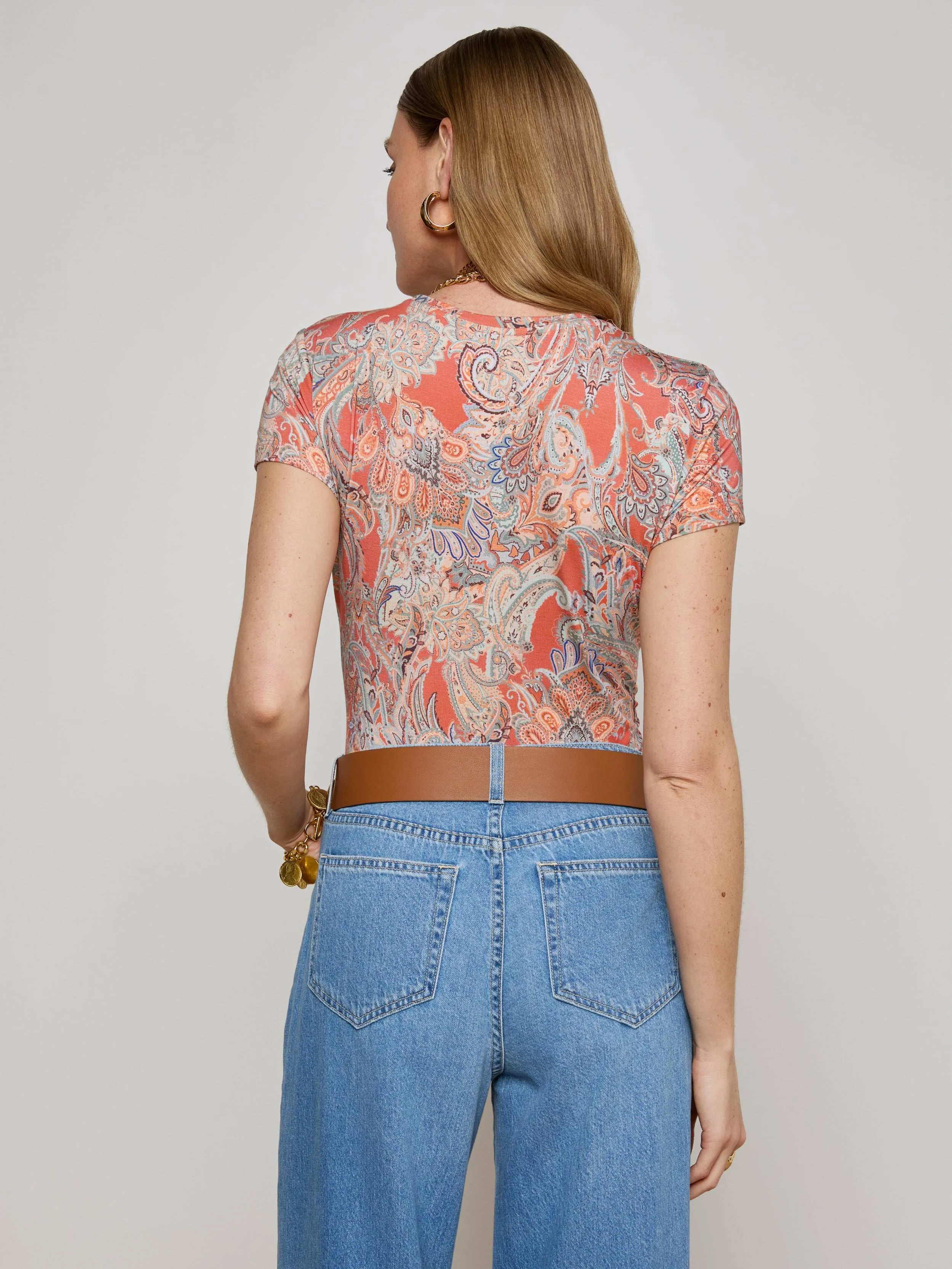 Ressi Fitted Tee sold by L'AGENCE product image thumbnail 4