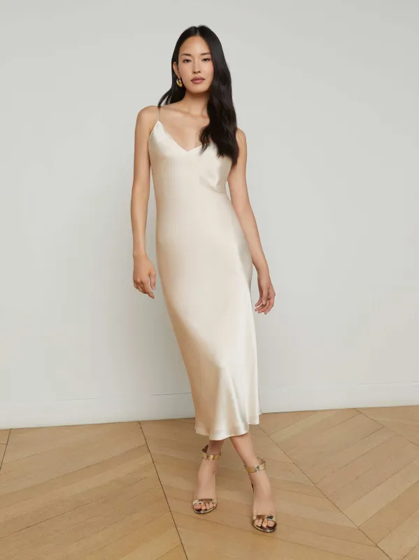 Seridie Silk Slip Dress sold by L'AGENCE