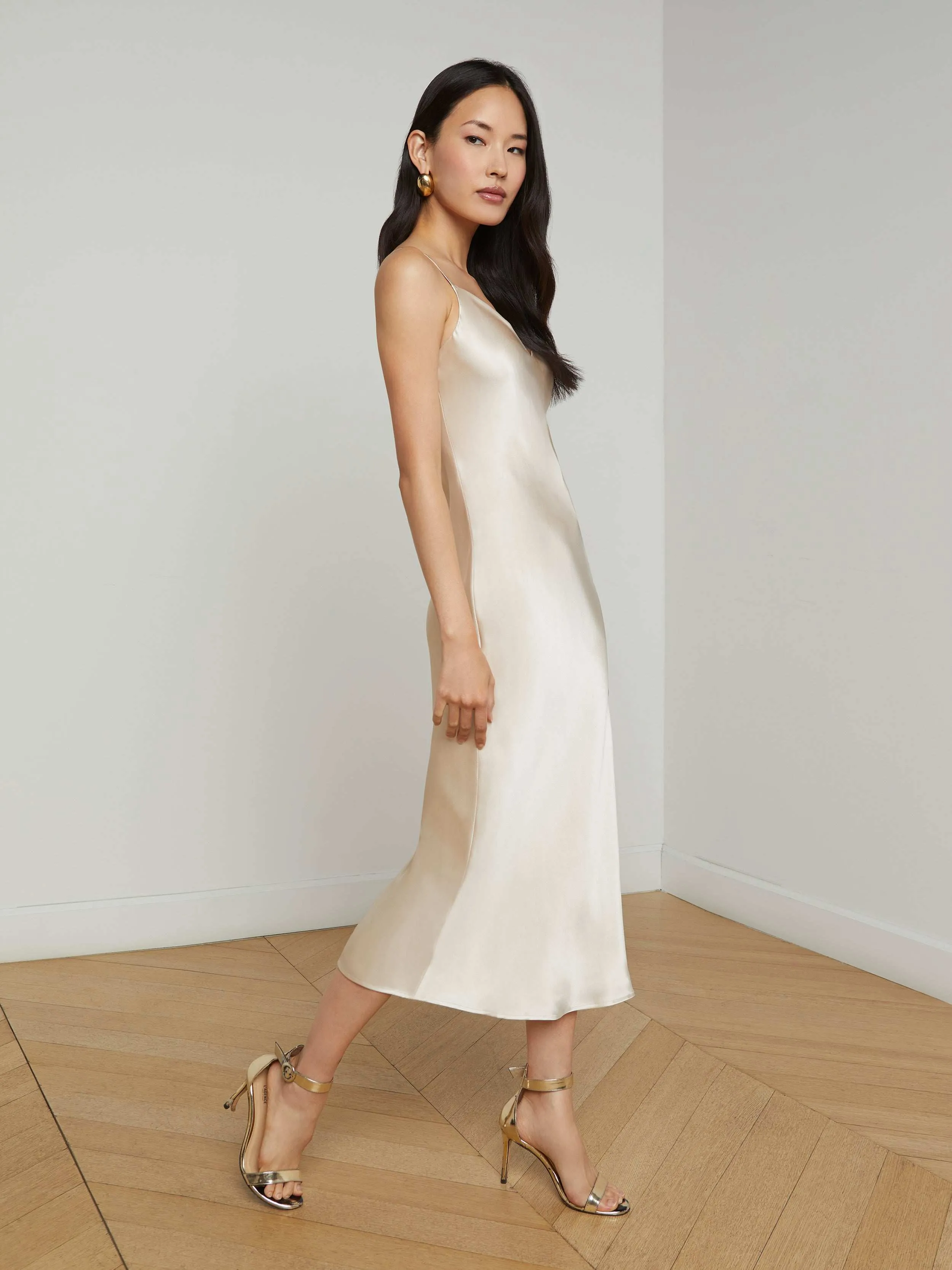 Seridie Silk Slip Dress sold by L'AGENCE product image thumbnail 2