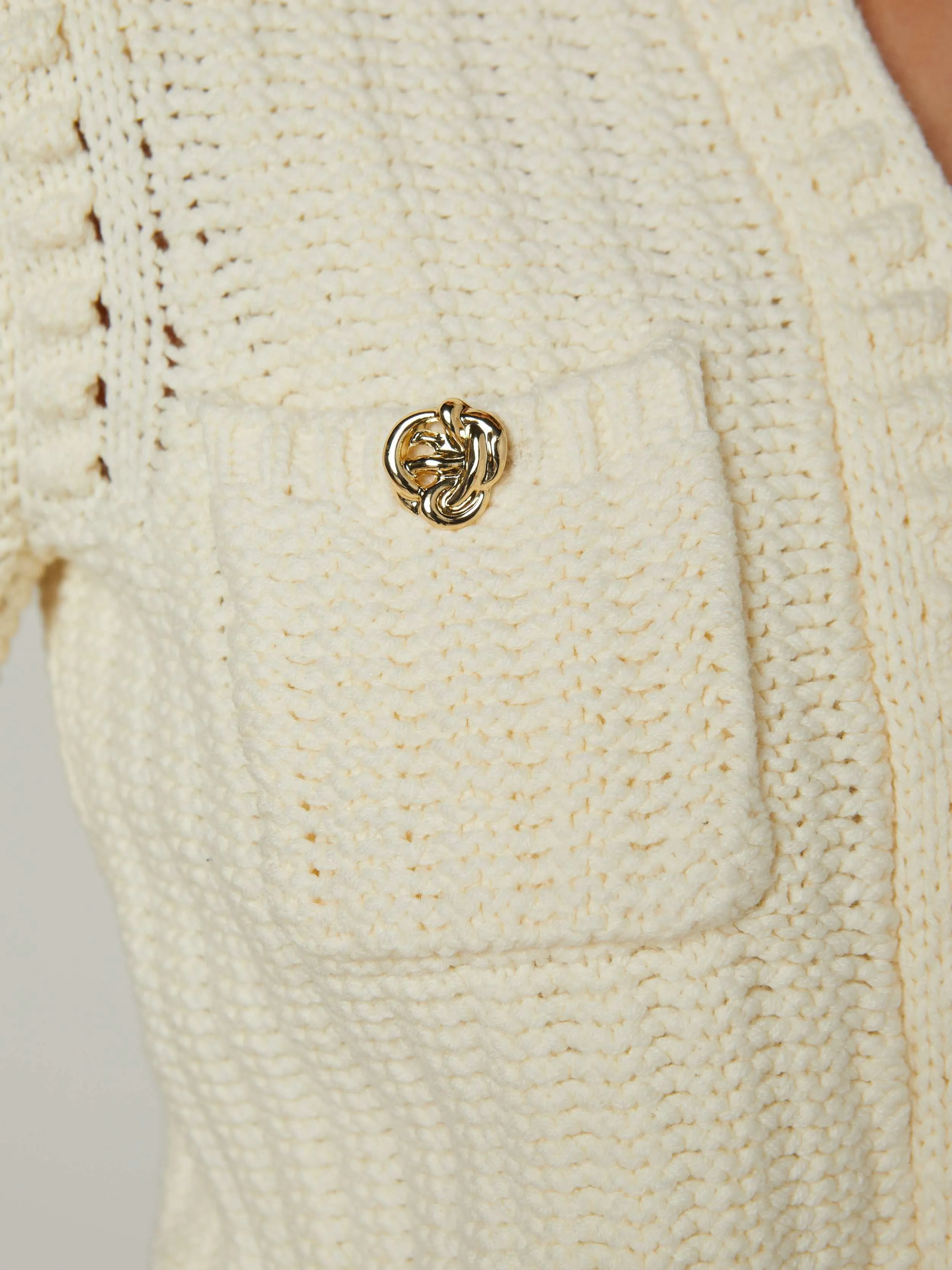Delilah Cropped Cardigan sold by L'AGENCE product image thumbnail 3