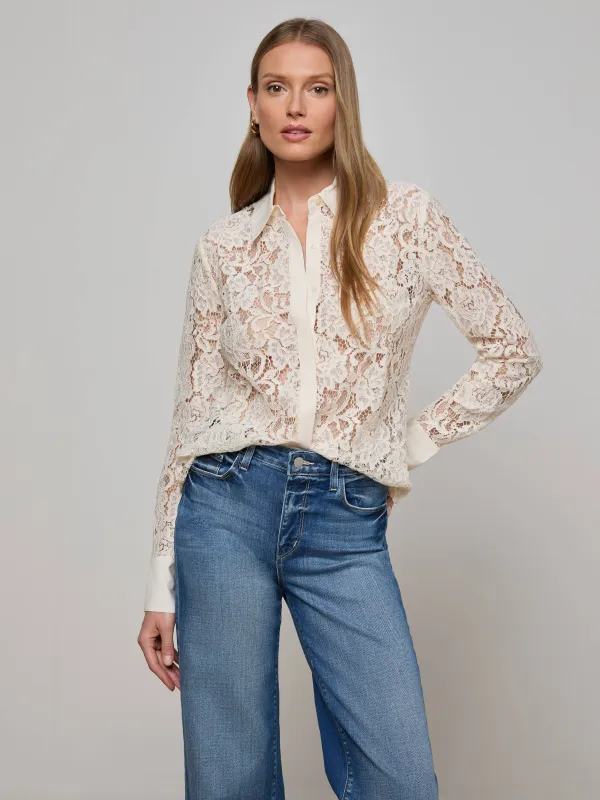 Maia Lace Blouse sold by L'AGENCE