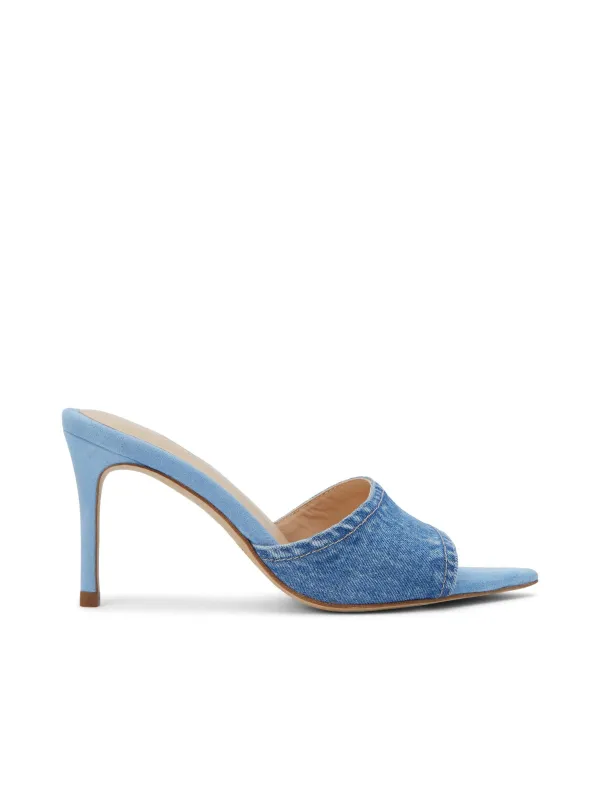 Lolita Denim Open-Toe Mule made by L'AGENCE