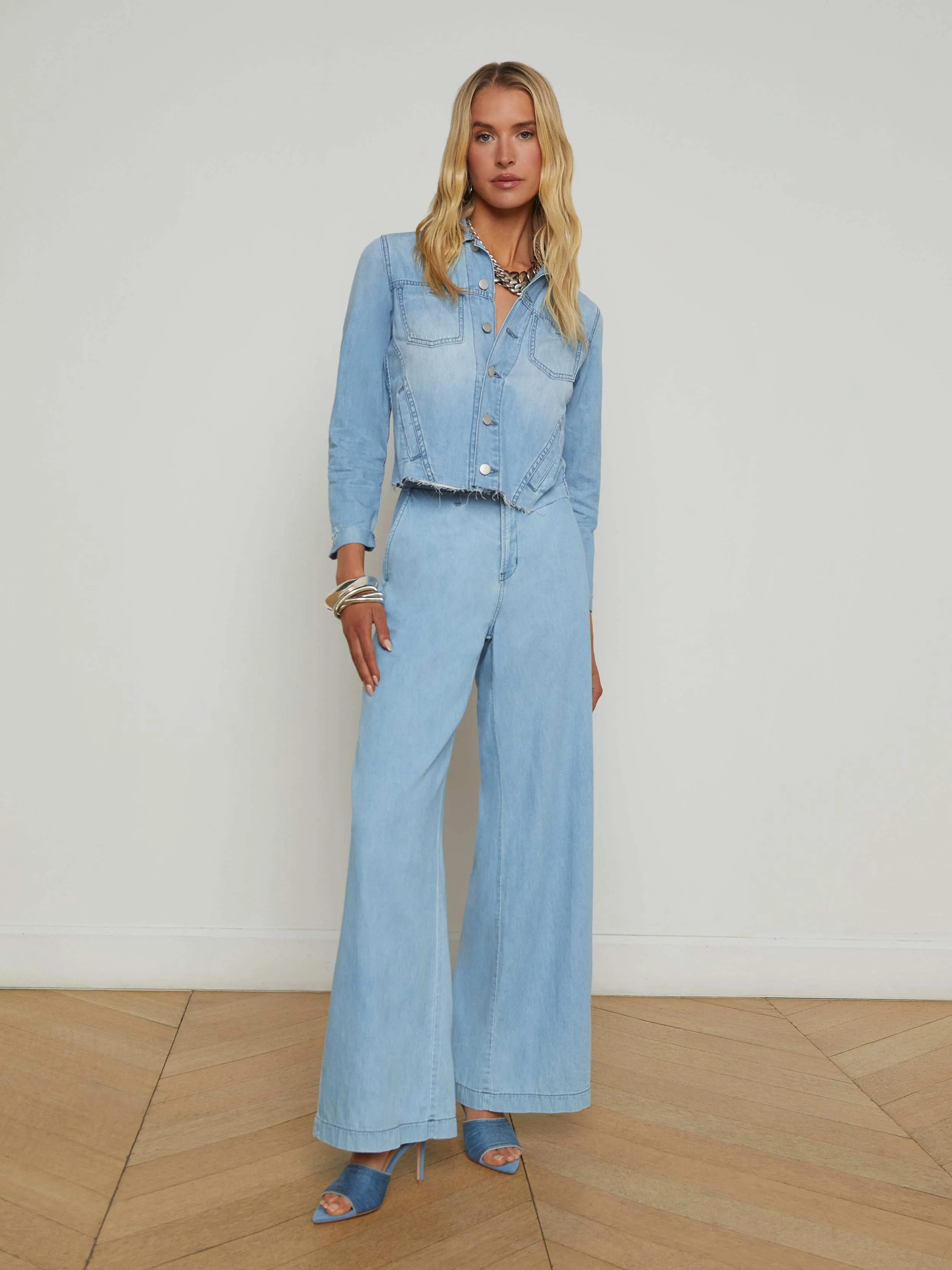 Janelle Jean Jacket sold by L'AGENCE product image thumbnail 4