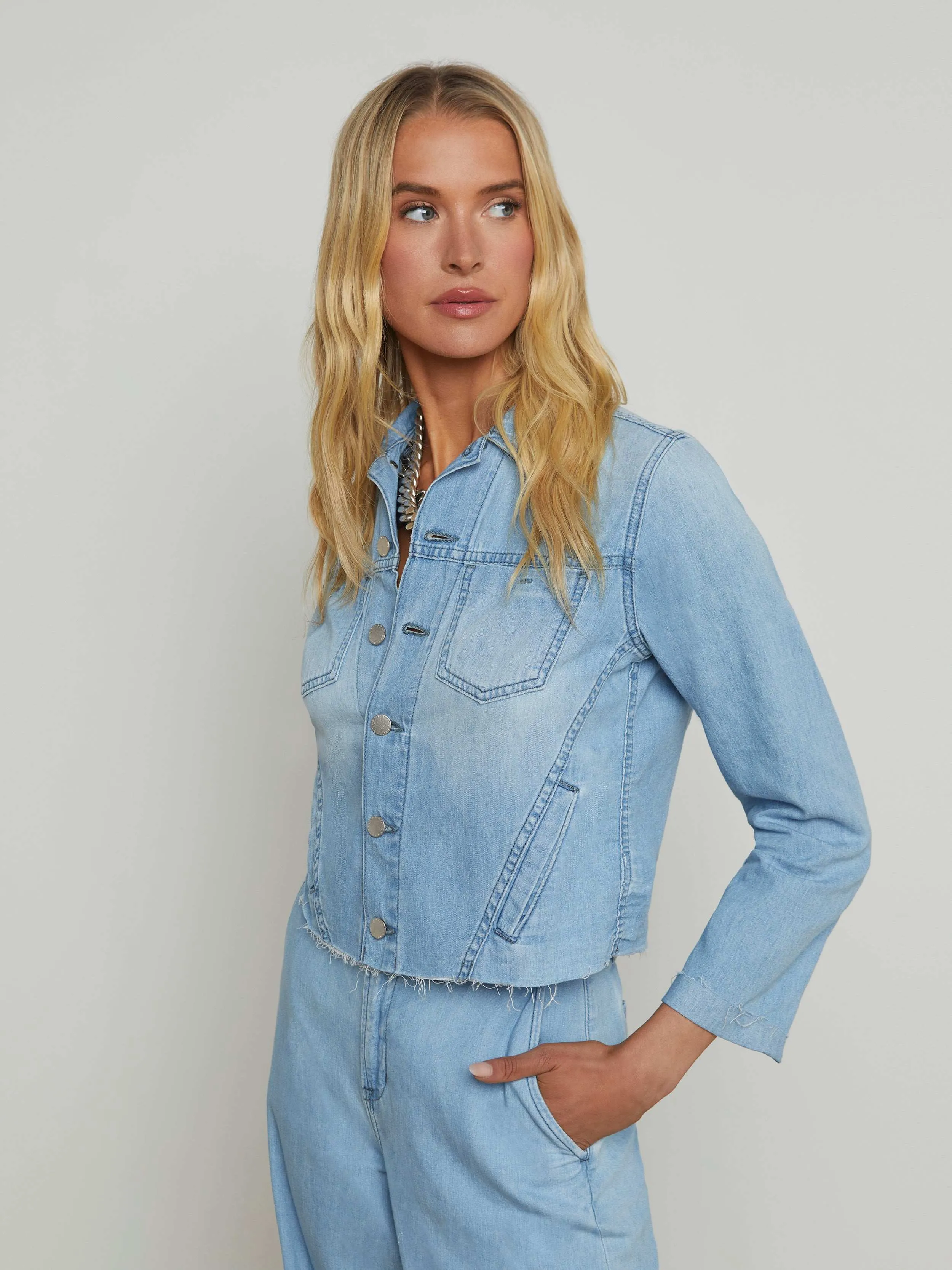 Janelle Jean Jacket sold by L'AGENCE product image thumbnail 2