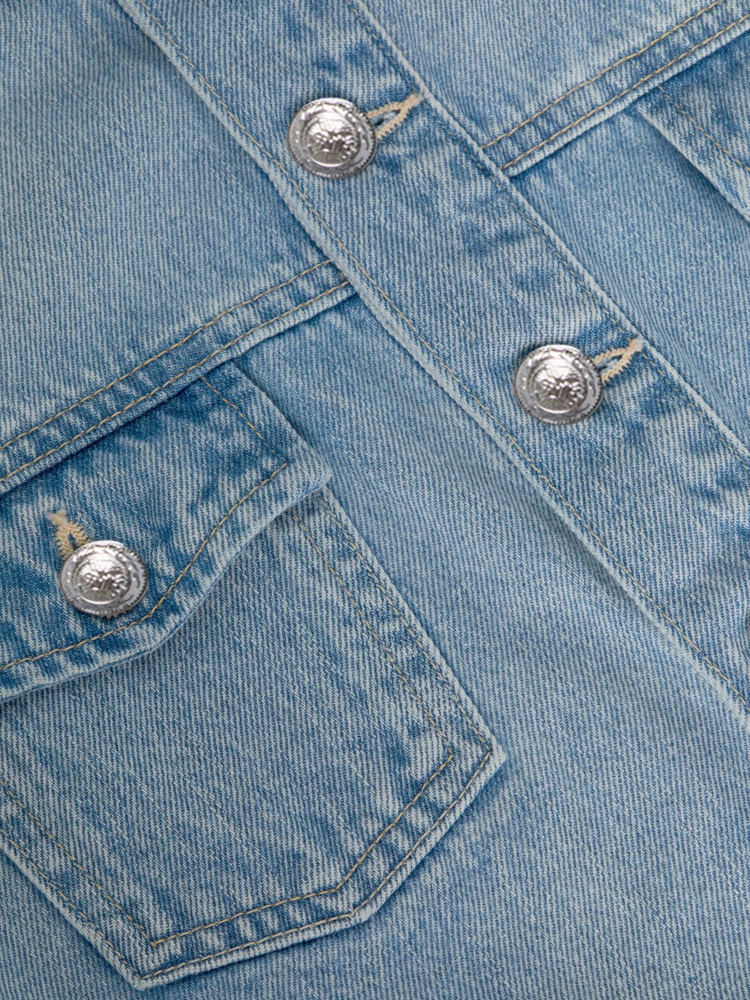 Koda Cropped Jean Jacket sold by L'AGENCE product image thumbnail 5