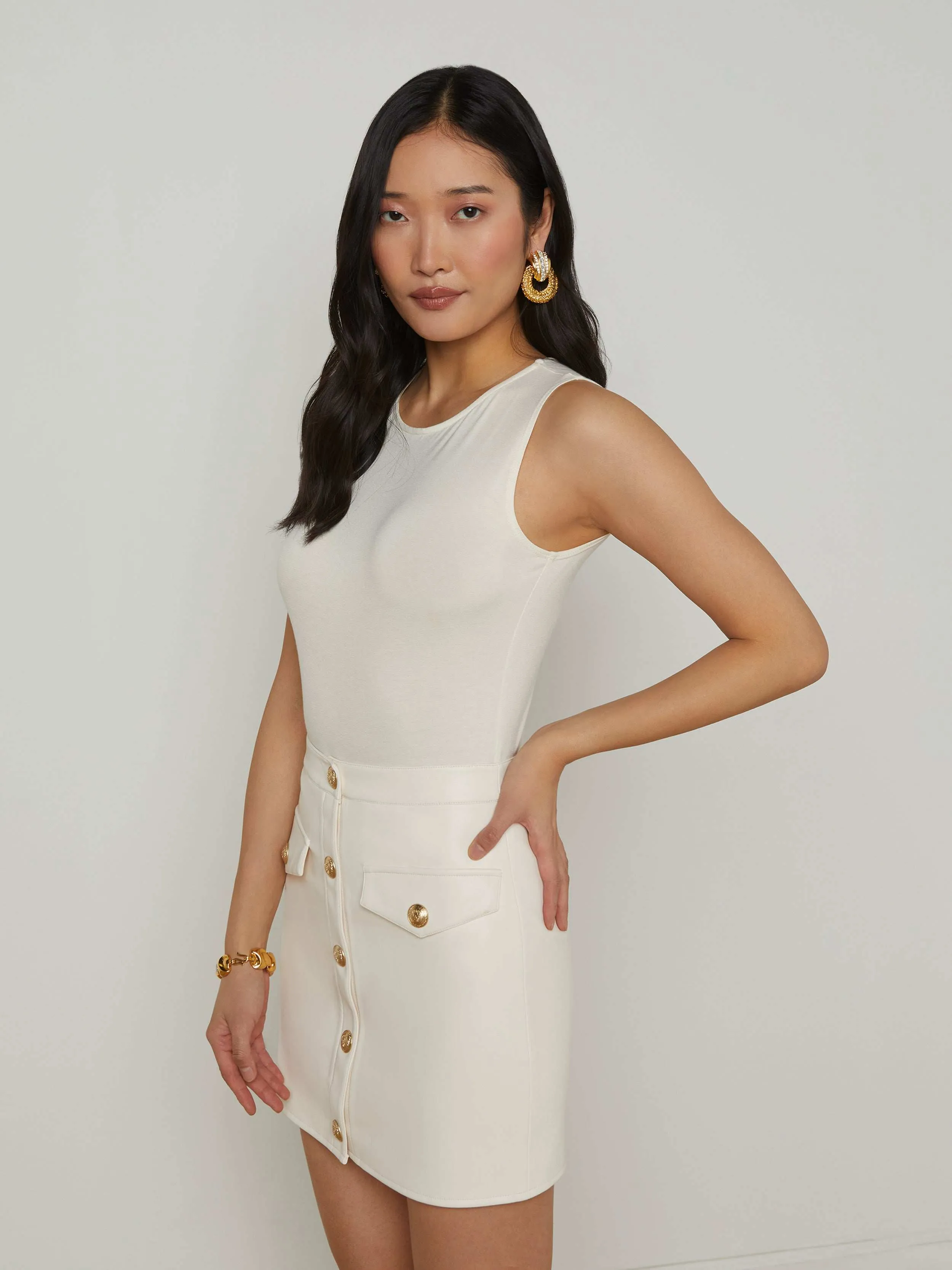 Amia Tank Bodysuit sold by L'AGENCE product image thumbnail 2