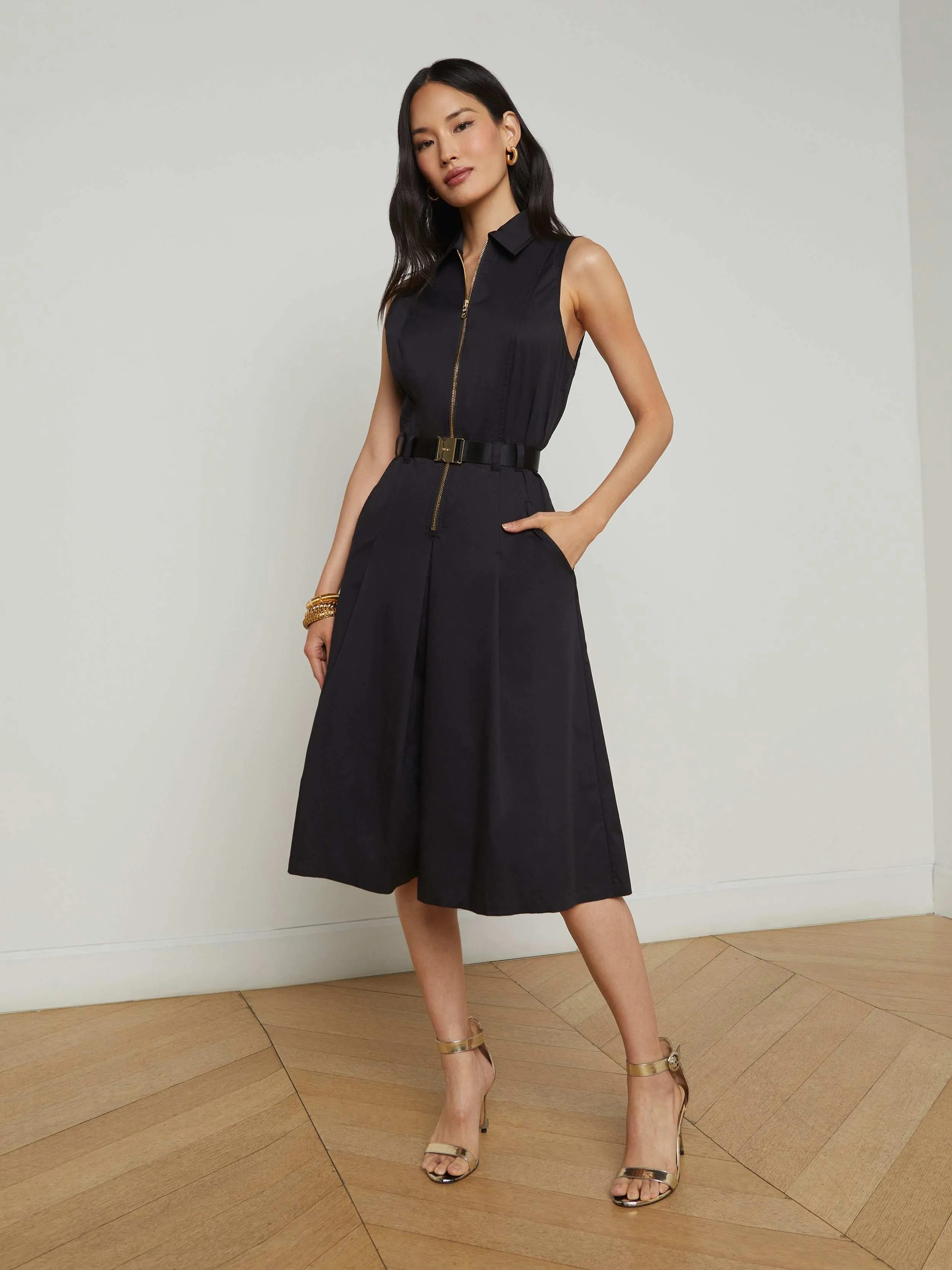 Kylo Poplin Shirt Dress sold by L'AGENCE product image thumbnail 3
