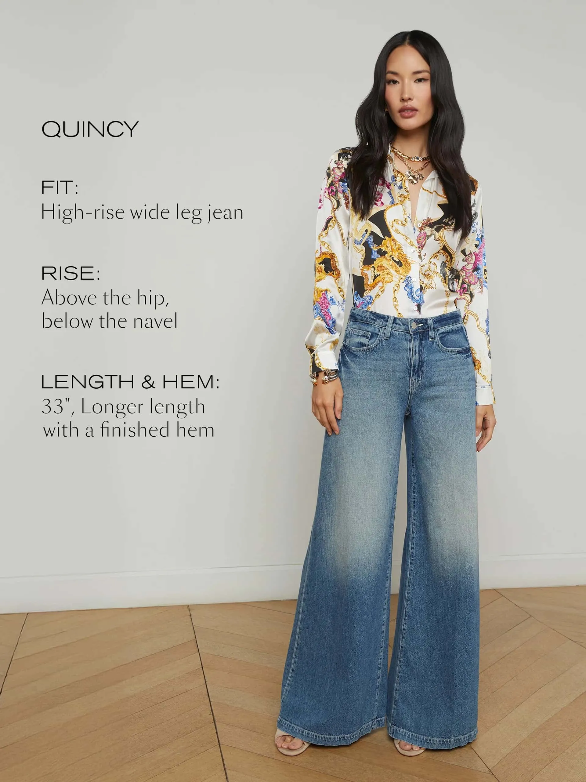 Quincy Wide-Leg Jean sold by L'AGENCE product image thumbnail 5