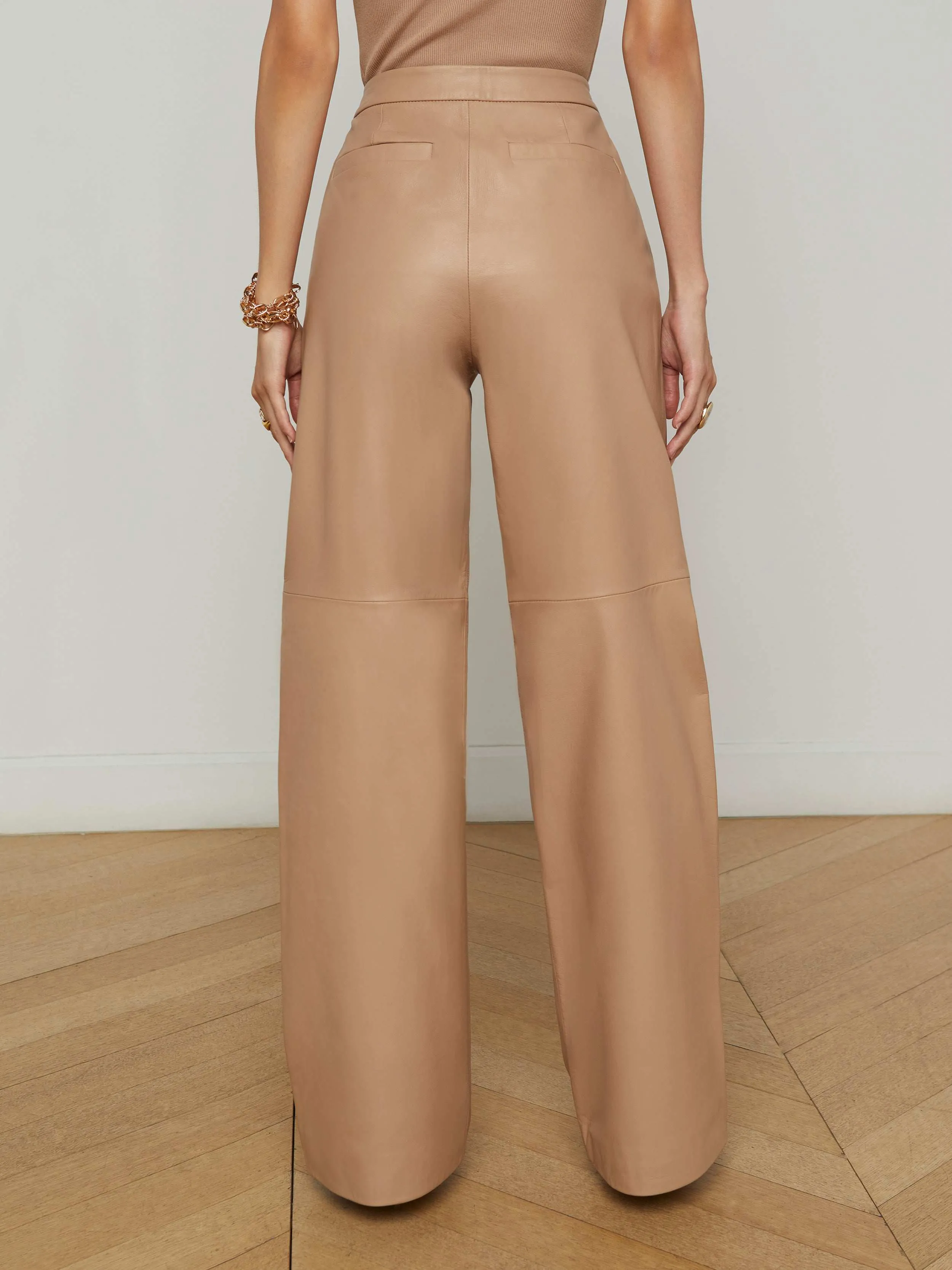 Livvy Leather Trouser sold by L'AGENCE product image thumbnail 4