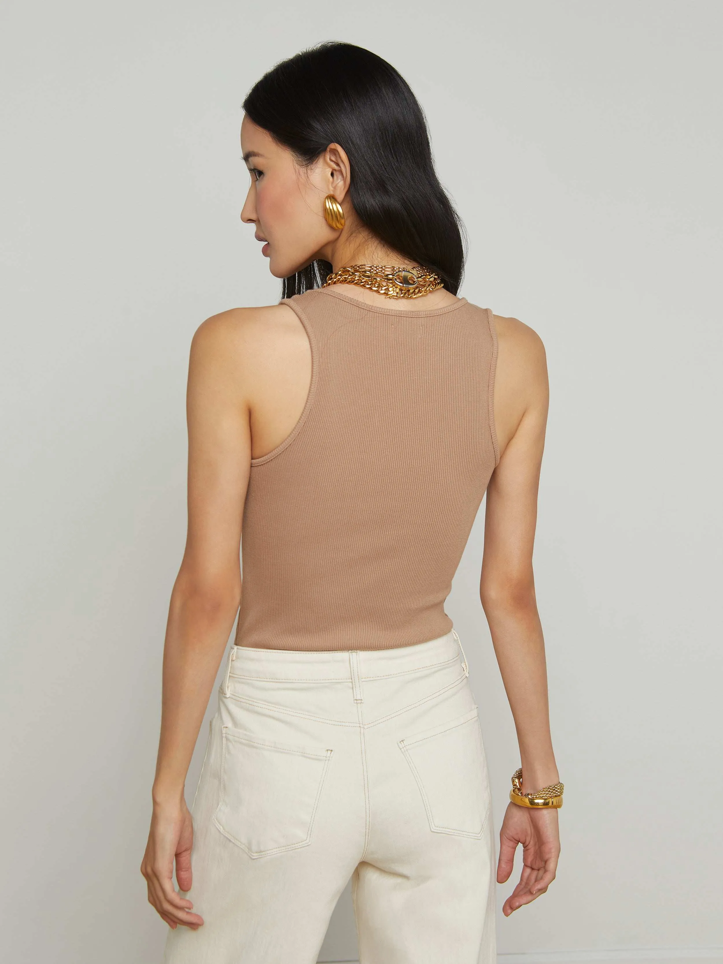 Adira Scoopneck Tank sold by L'AGENCE product image thumbnail 3