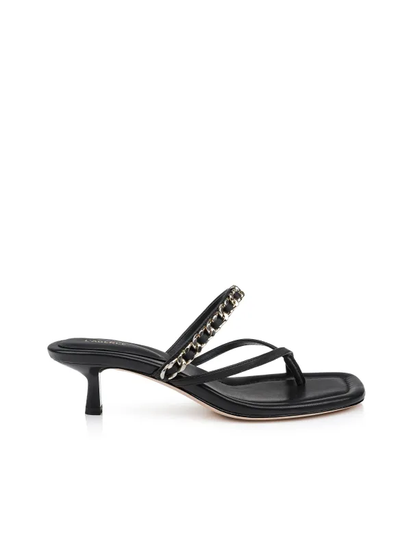 Georgette Kitten-Heel Sandal sold by L'AGENCE