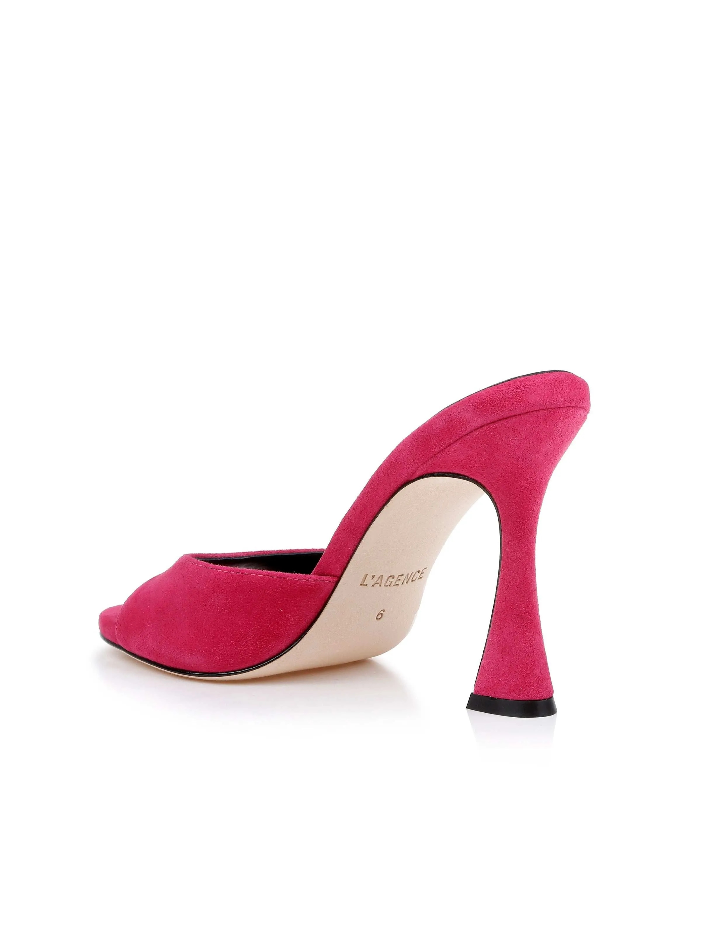 Avery Suede Open-Toe Mule sold by L'AGENCE product image thumbnail 3