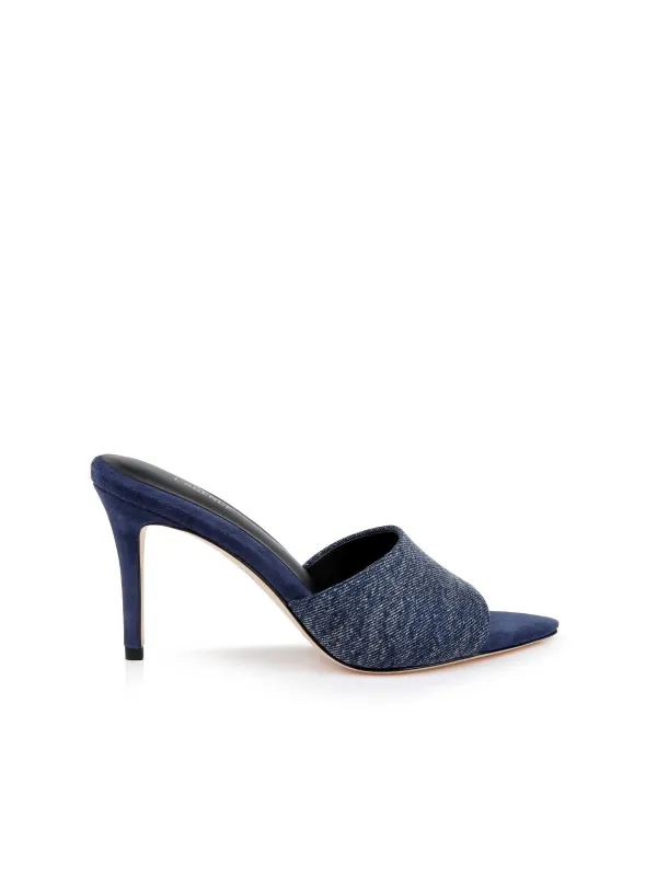 Lolita Denim Open-Toe Mule made by L'AGENCE