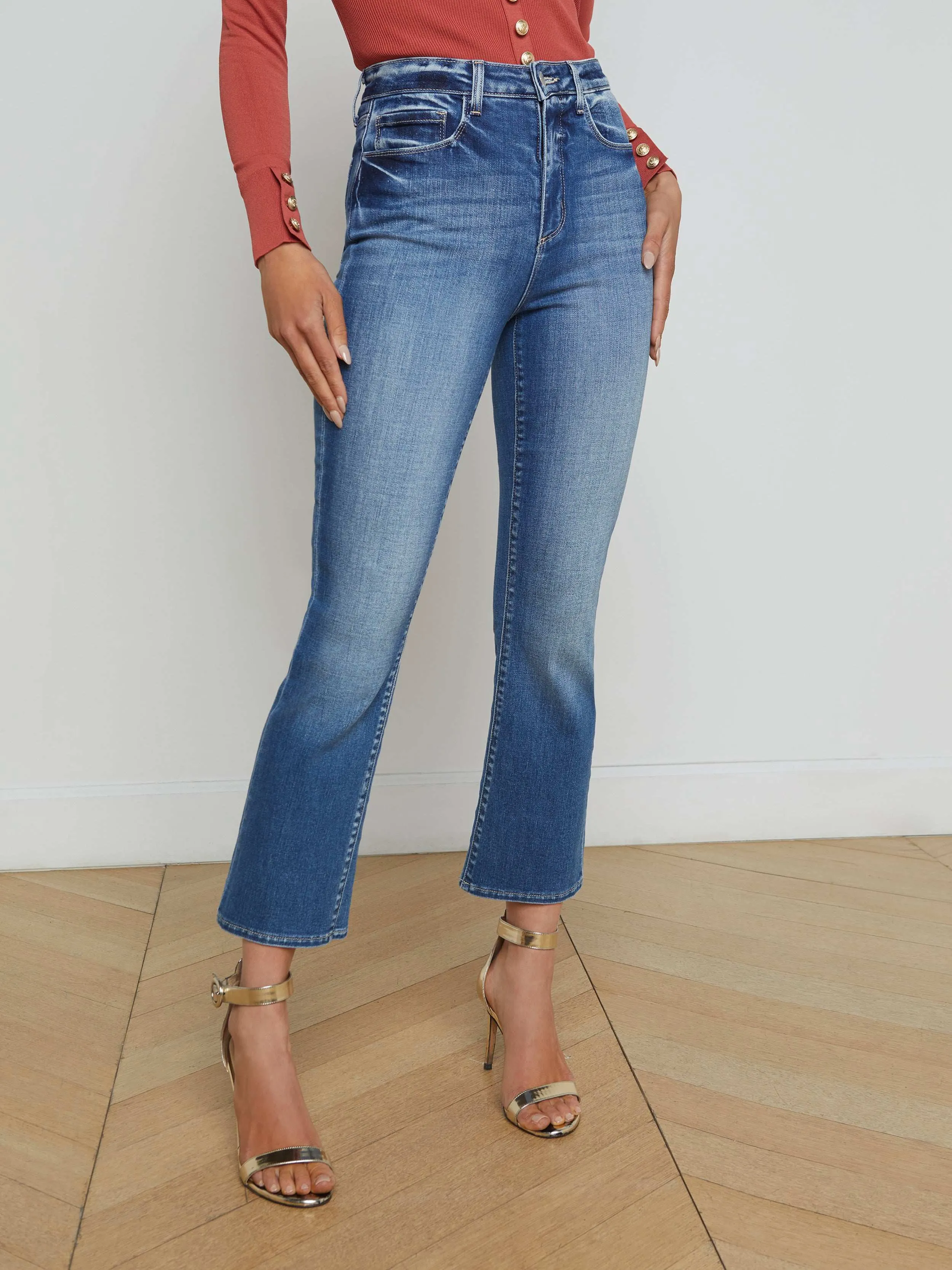 Mira Cropped Bootcut Jean sold by L'AGENCE product image thumbnail 2