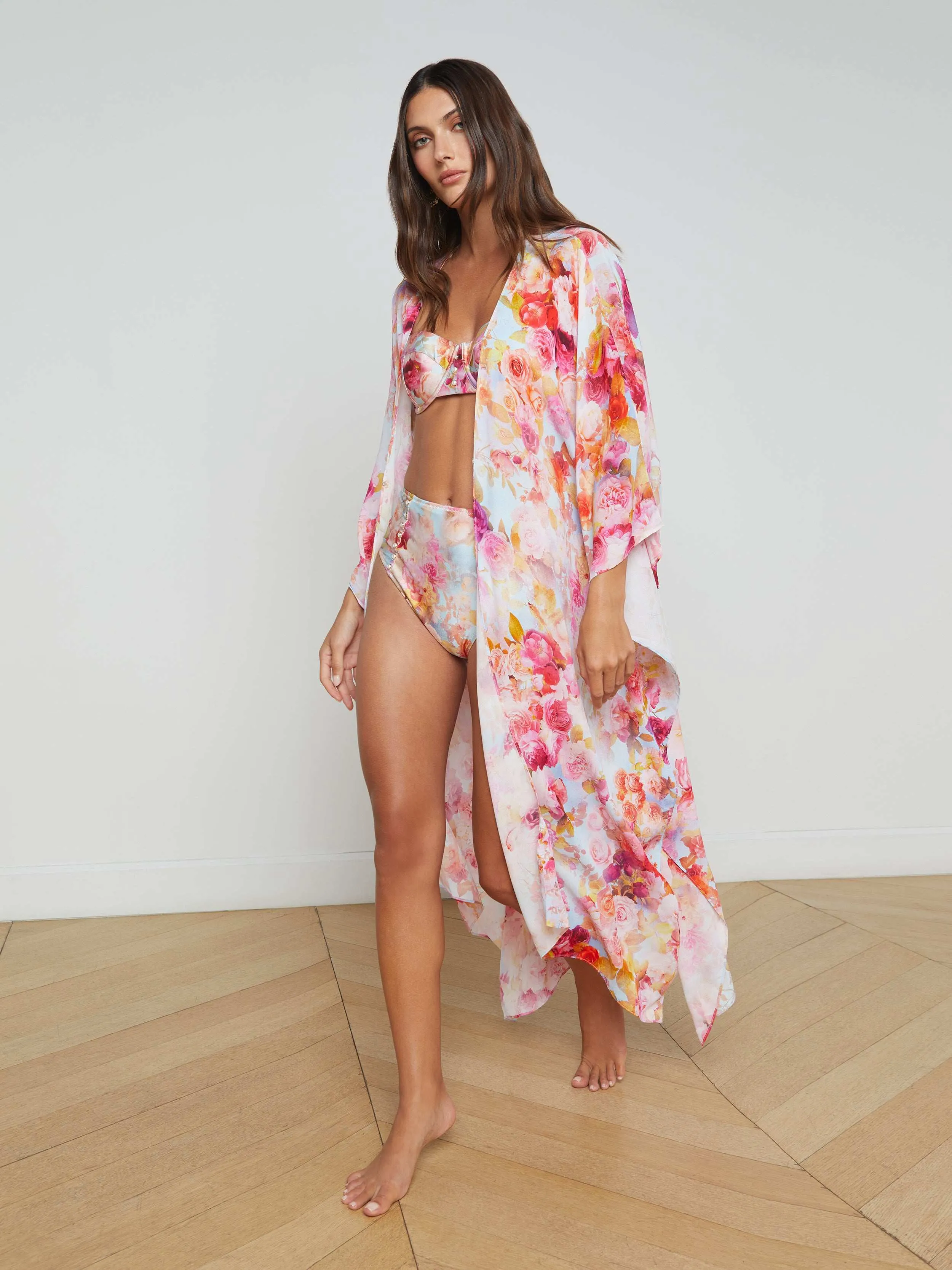 Kara Kimono Cover-Up sold by L'AGENCE product image thumbnail 3