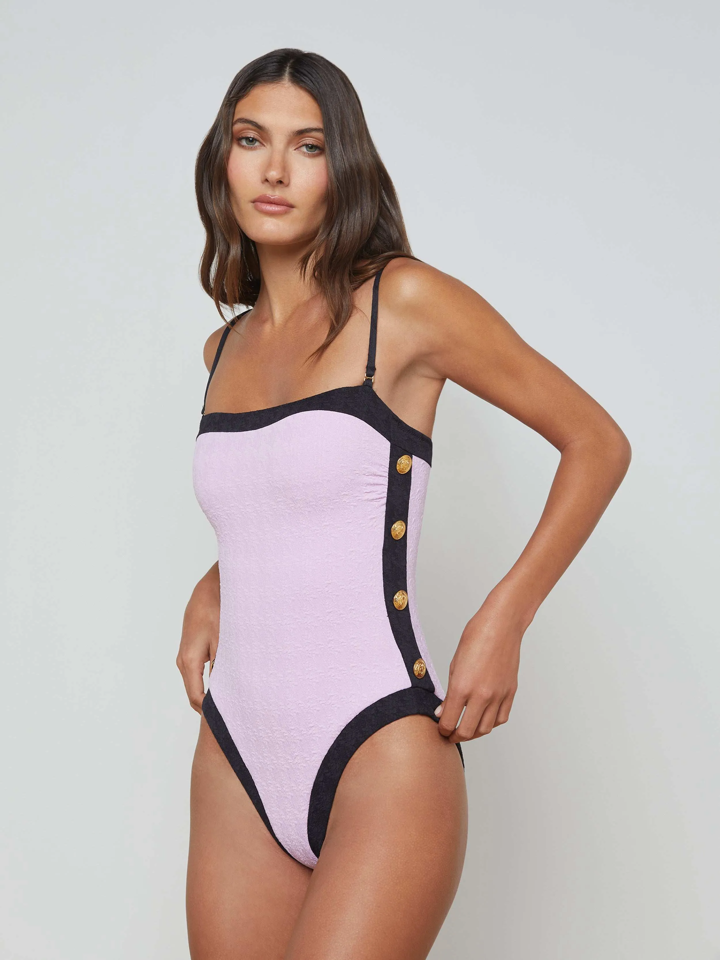 Tory Bandeau One-Piece Swimsuit sold by L'AGENCE product image thumbnail 3