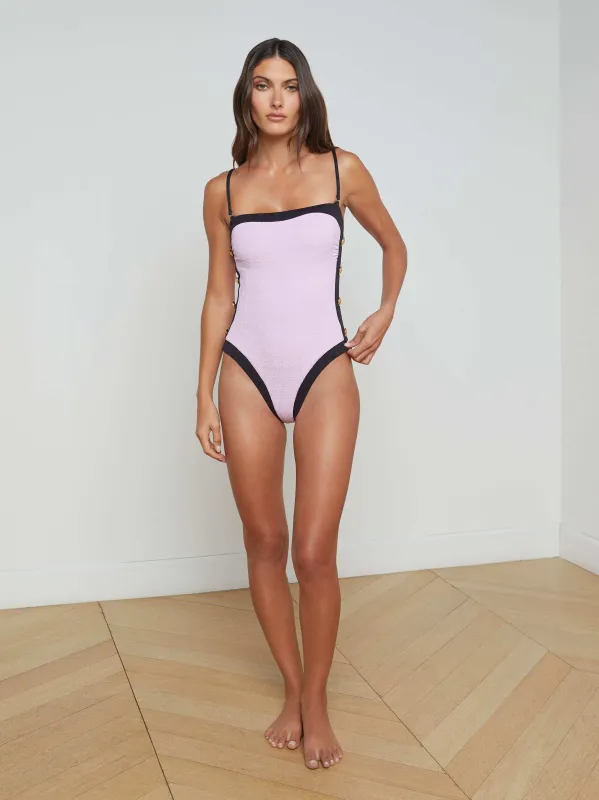 Tory Bandeau One-Piece Swimsuit sold by L'AGENCE