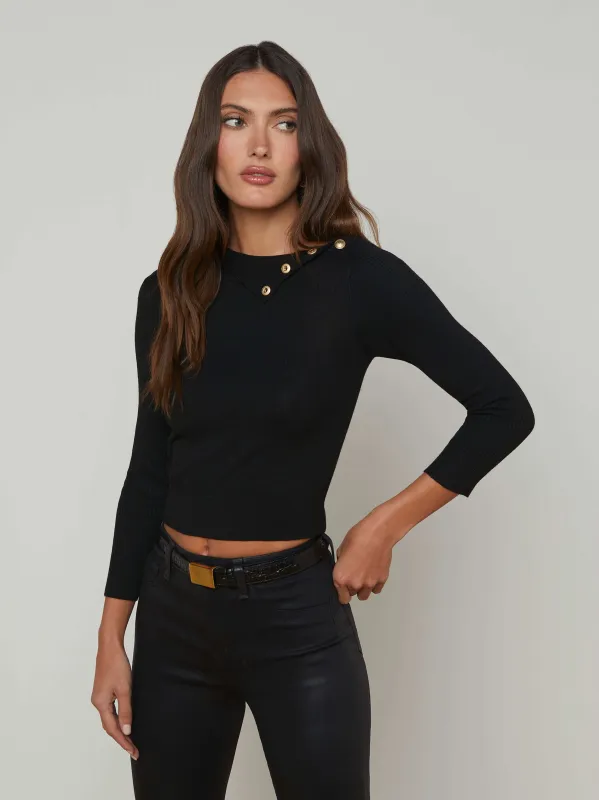 Kamdyn Cropped Sweater made by L'AGENCE