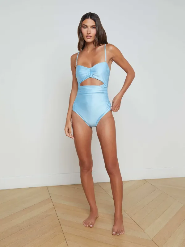 Lily Cut-Out One-Piece Swimsuit sold by L'AGENCE