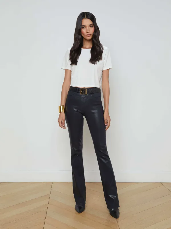 Ruth Coated Straight-Leg Jean sold by L'AGENCE