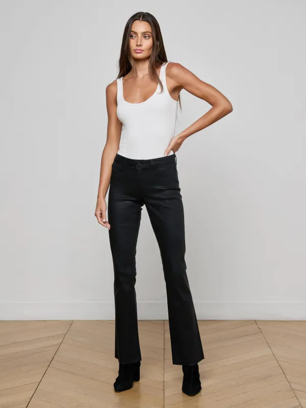 Sneeki Coated Straight-Leg Jean sold by L'AGENCE