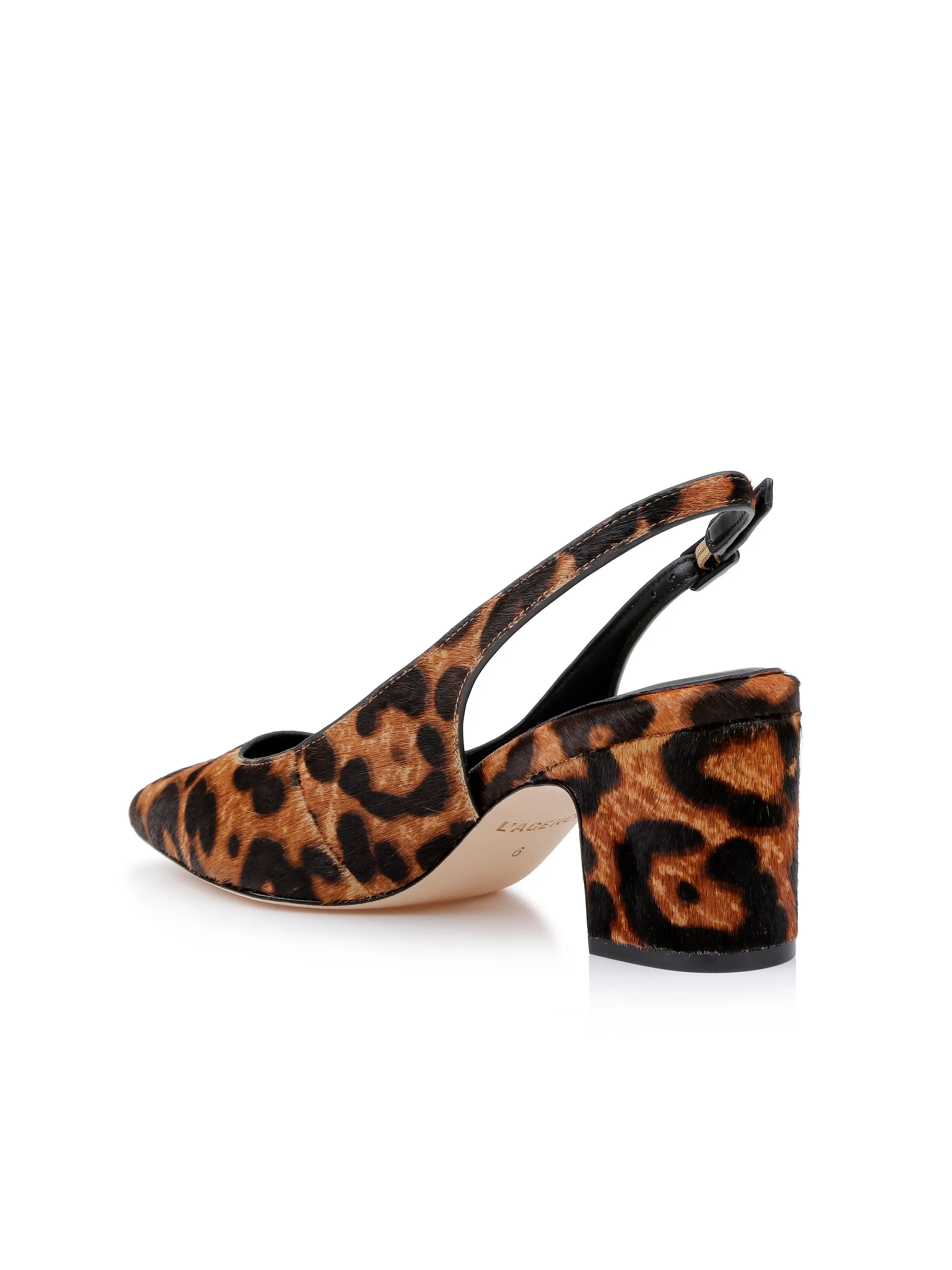 Elaina Leather Slingback sold by L'AGENCE product image thumbnail 3
