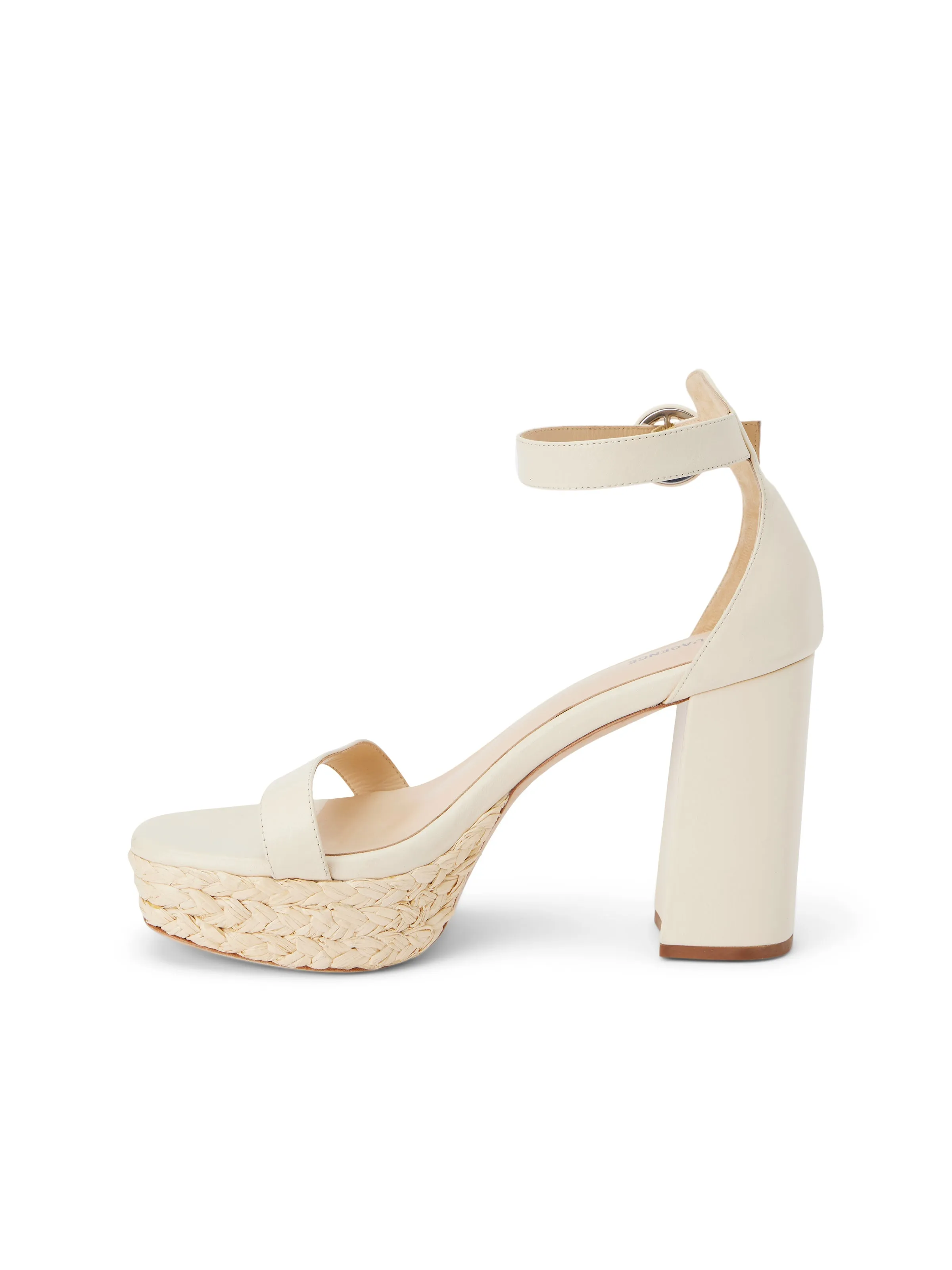 Avia Leather Platform Heeled Sandal sold by L'AGENCE product image thumbnail 2