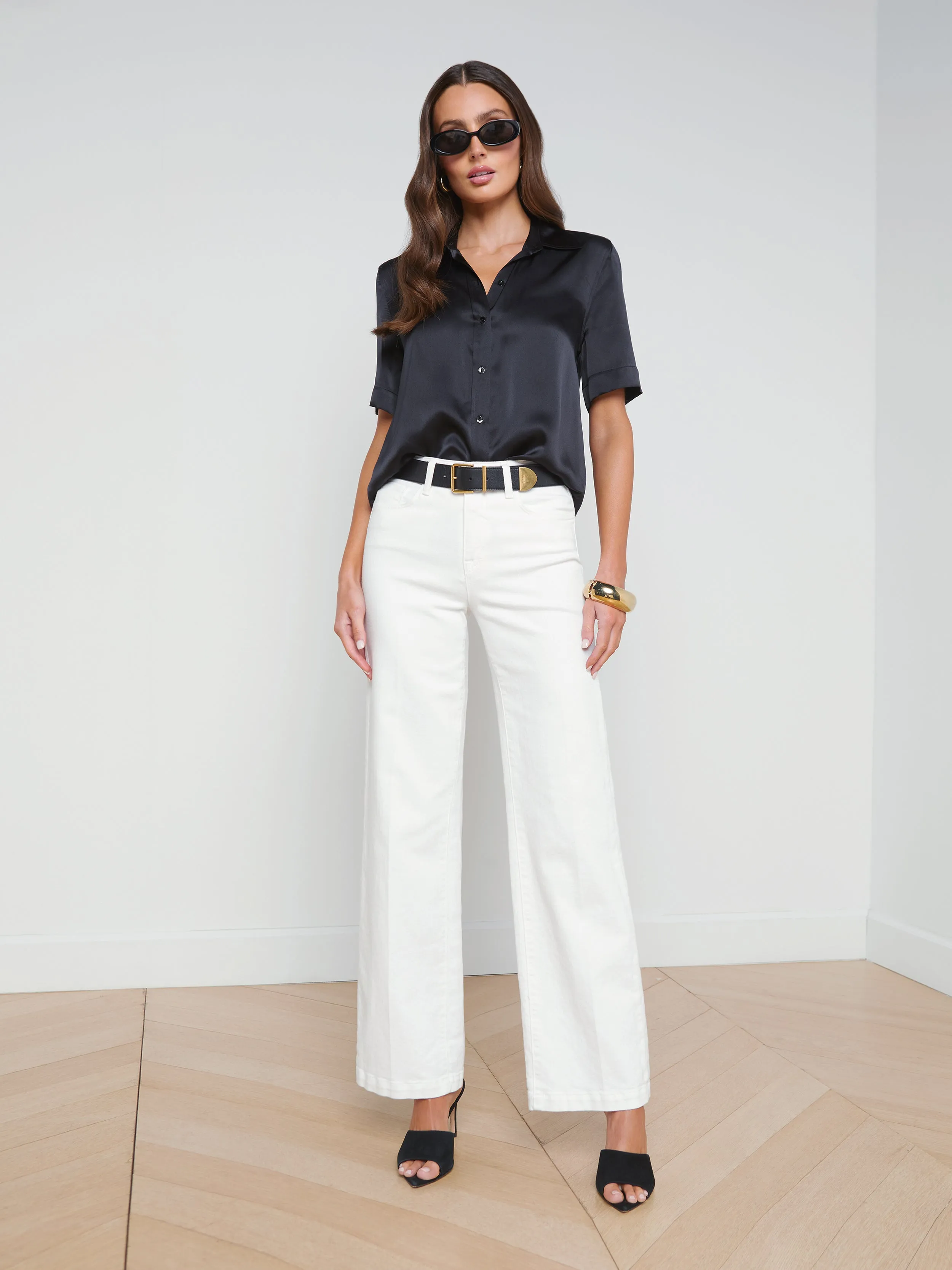 Ellah Silk Blouse sold by L'AGENCE product image thumbnail 4