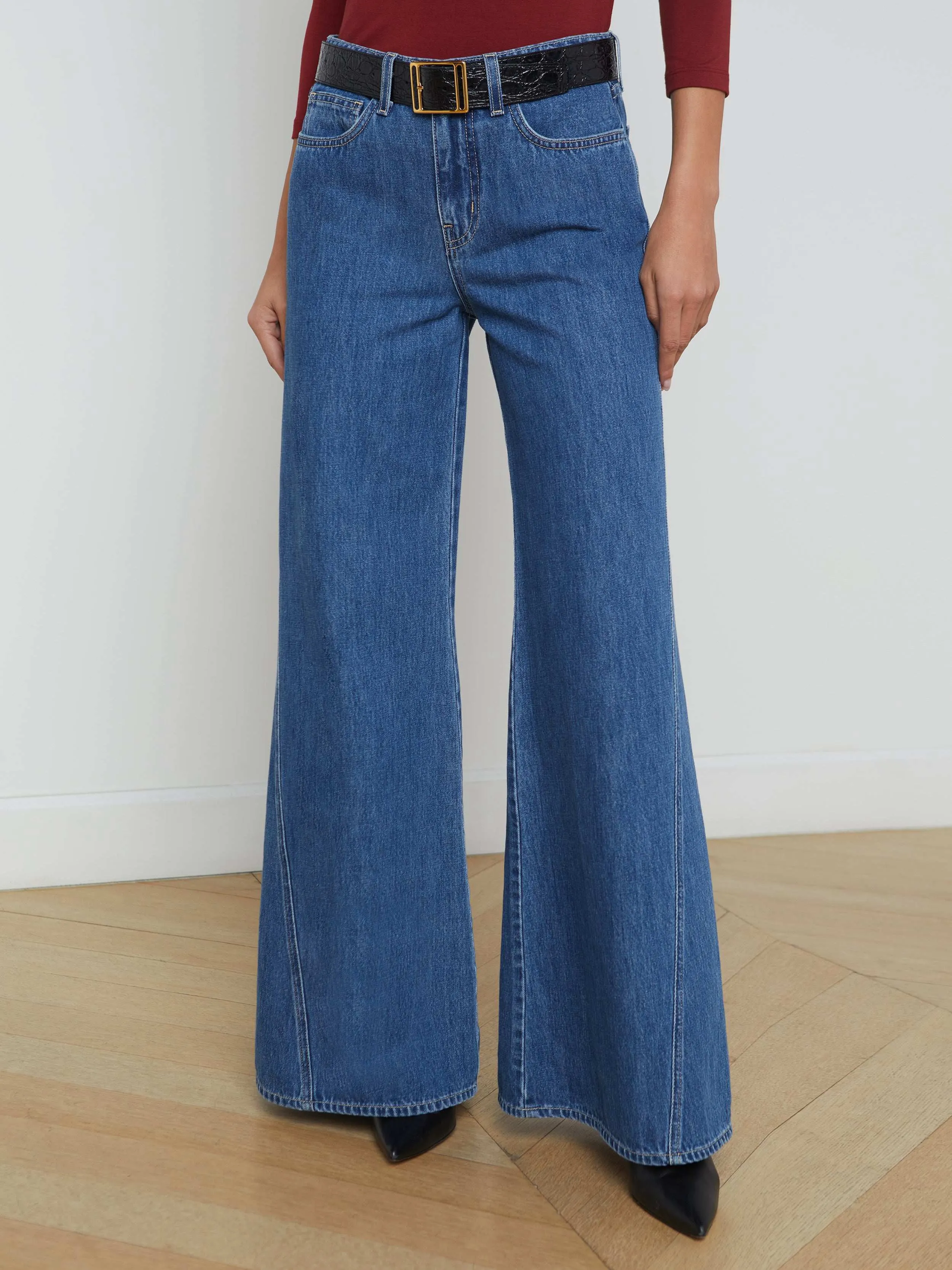 Beau Wide-Leg Jean sold by L'AGENCE product image thumbnail 2