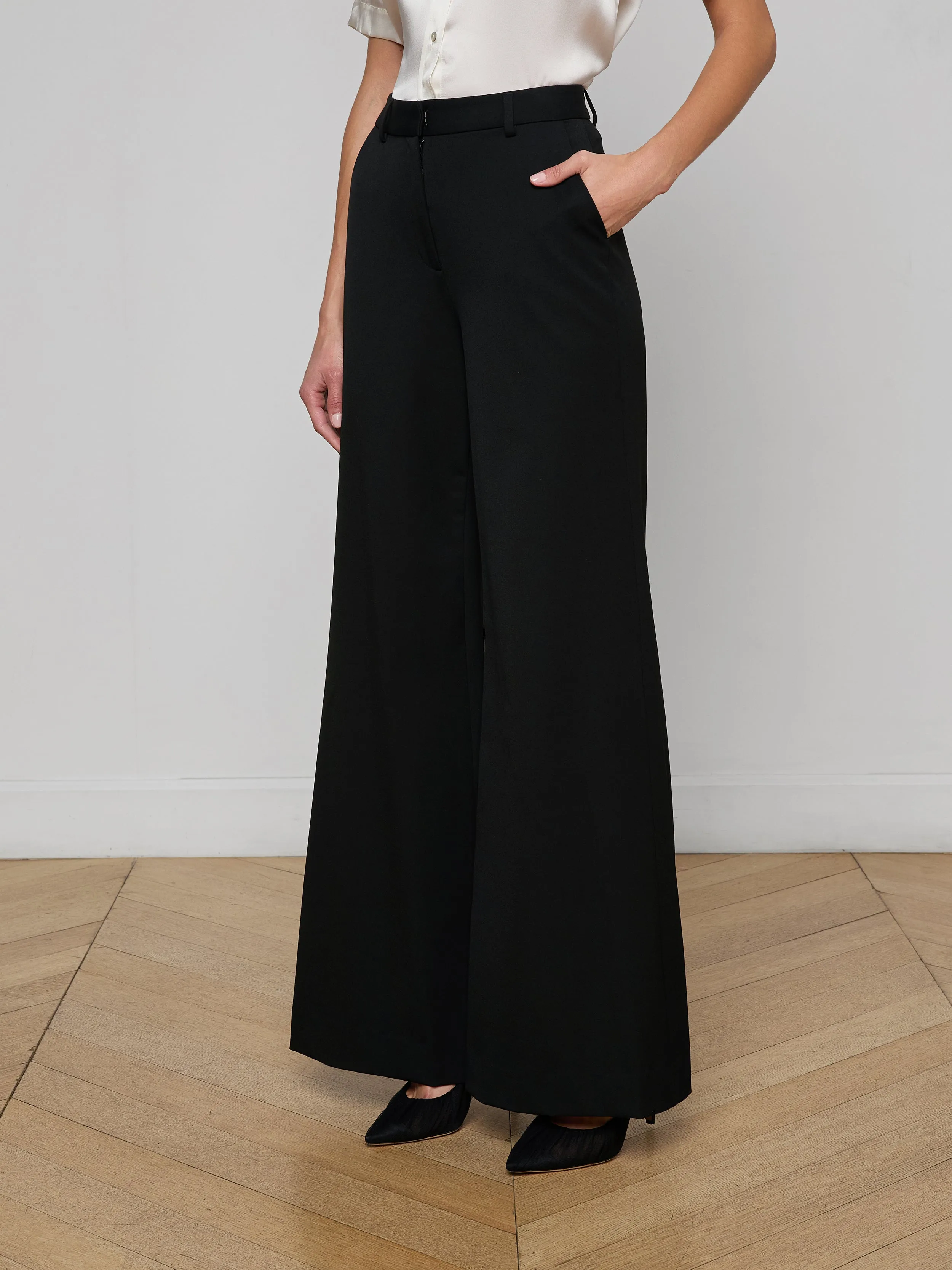 Pilar Wide-Leg Pant sold by L'AGENCE product image thumbnail 3