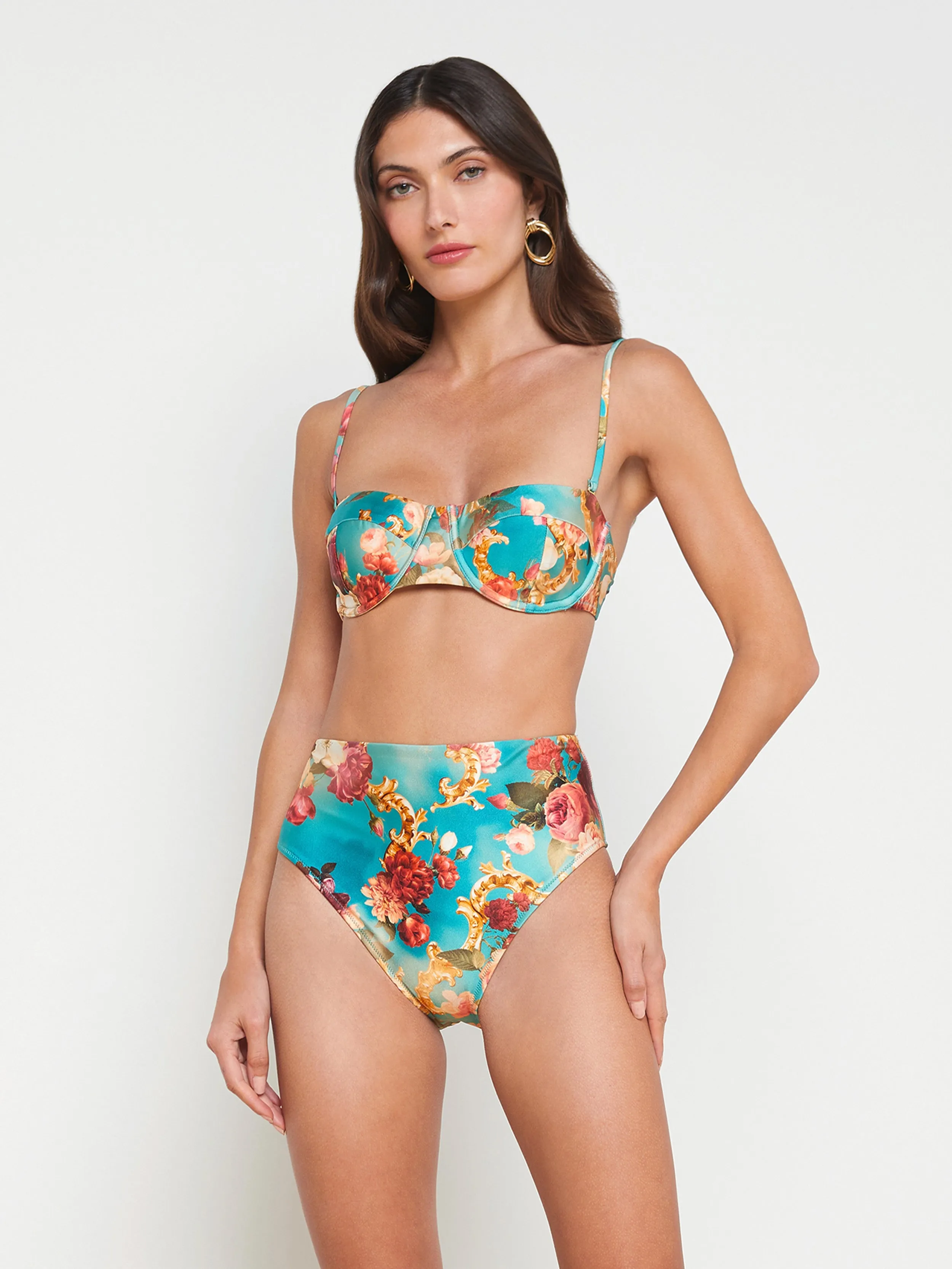 Vanessa High-Waisted Bikini Bottom sold by L'AGENCE product image thumbnail 2