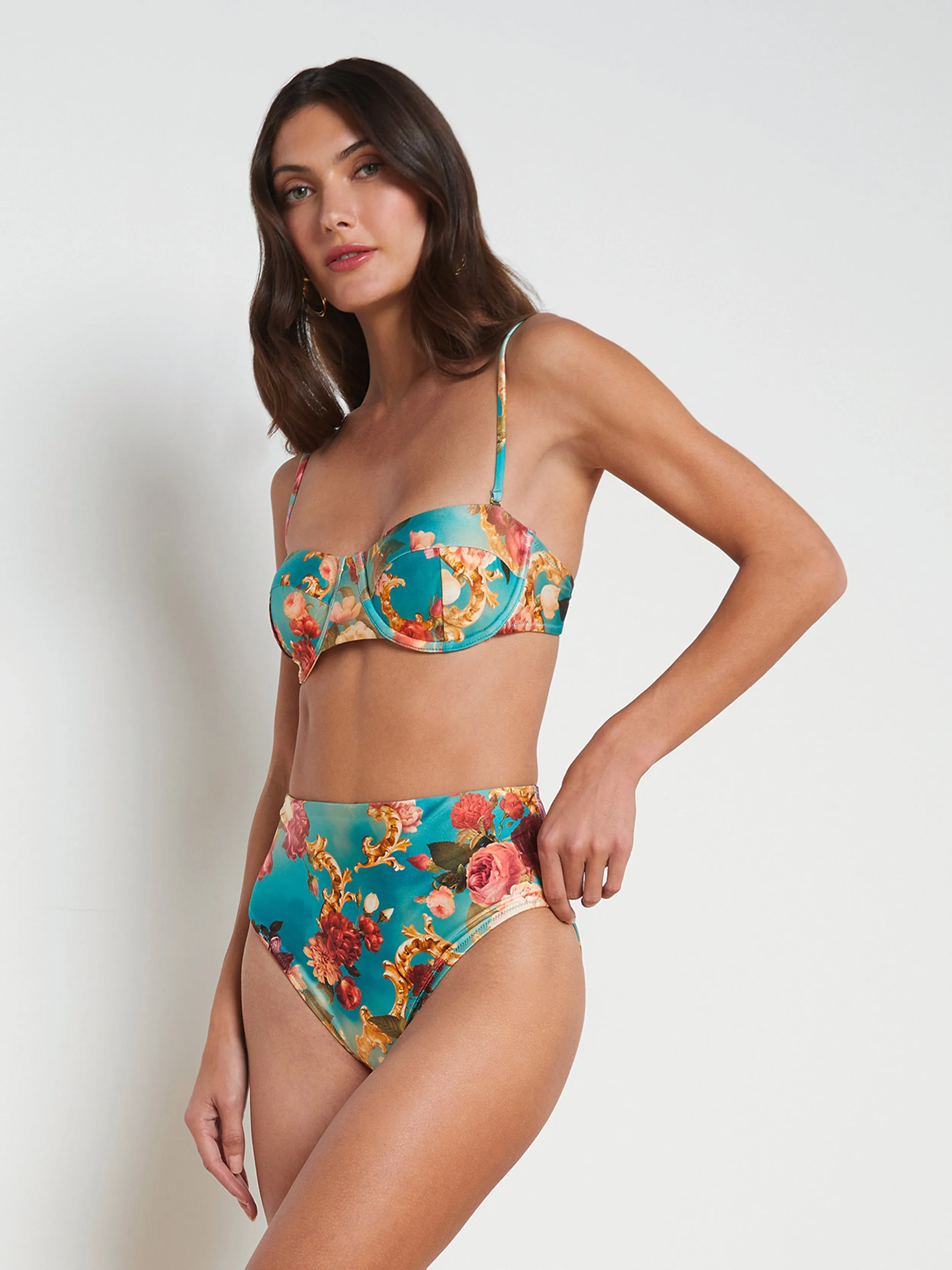 Vanessa High-Waisted Bikini Bottom sold by L'AGENCE product image thumbnail 3
