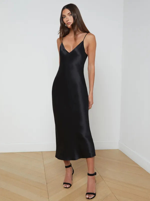 Seridie Silk Slip Dress sold by L'AGENCE