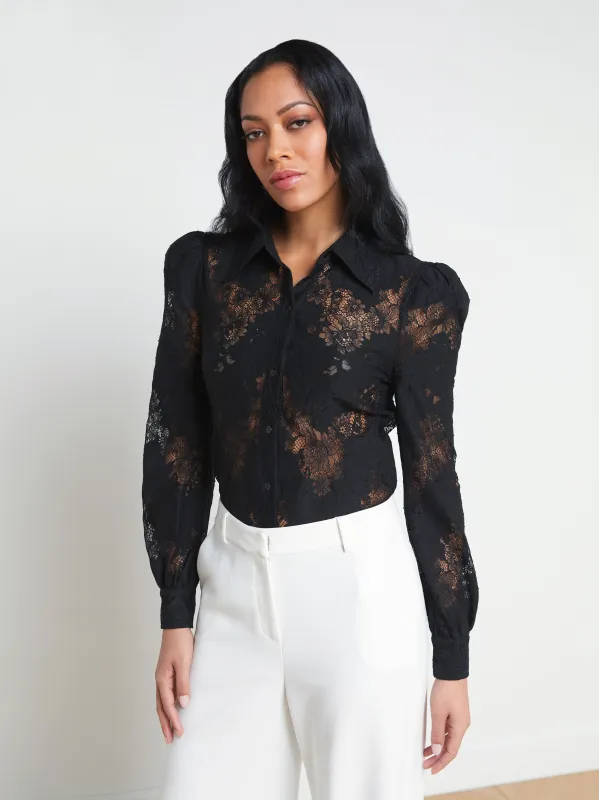 Jenica Lace Blouse sold by L'AGENCE