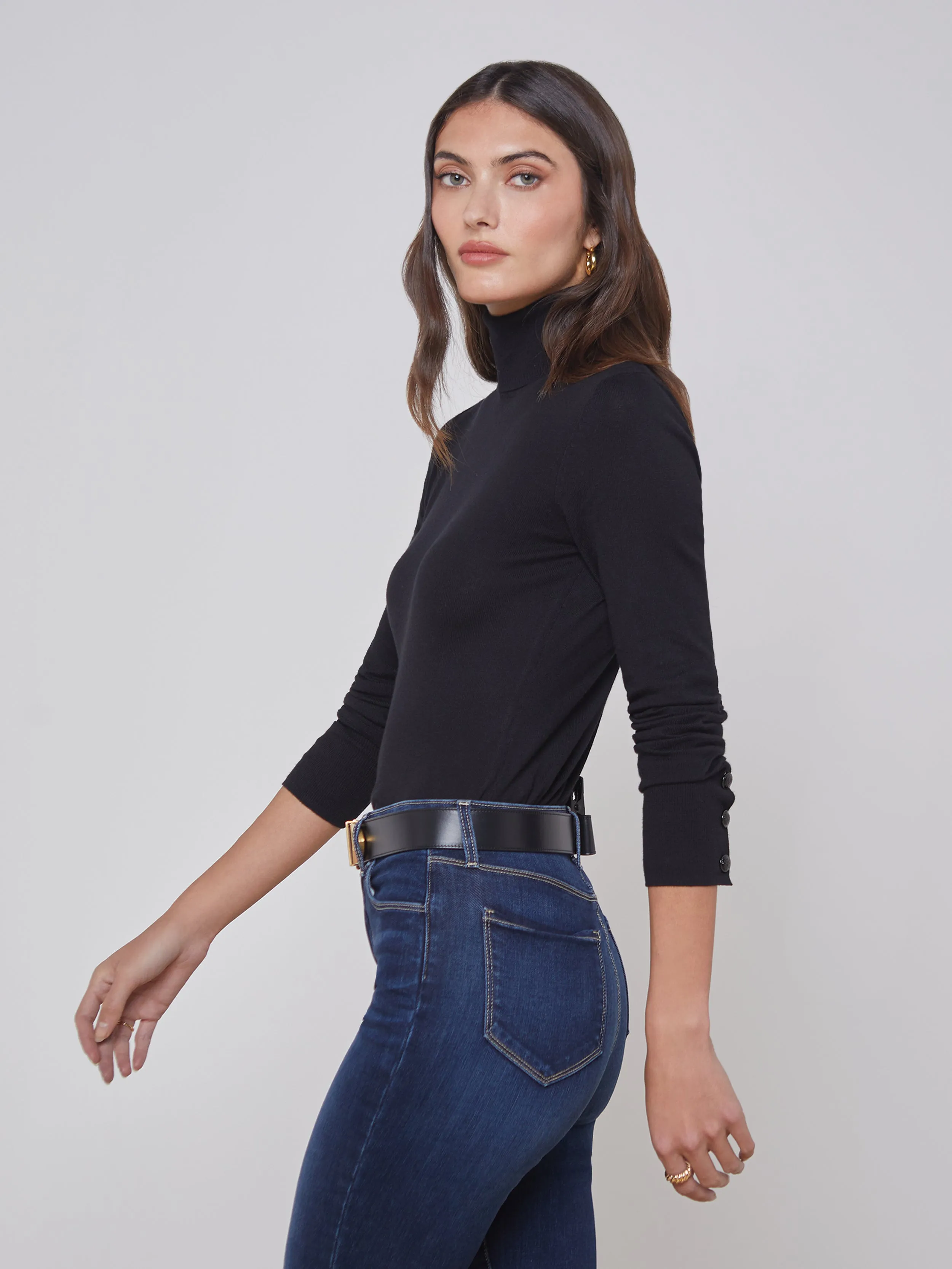 Flora Turtleneck sold by L'AGENCE product image thumbnail 4