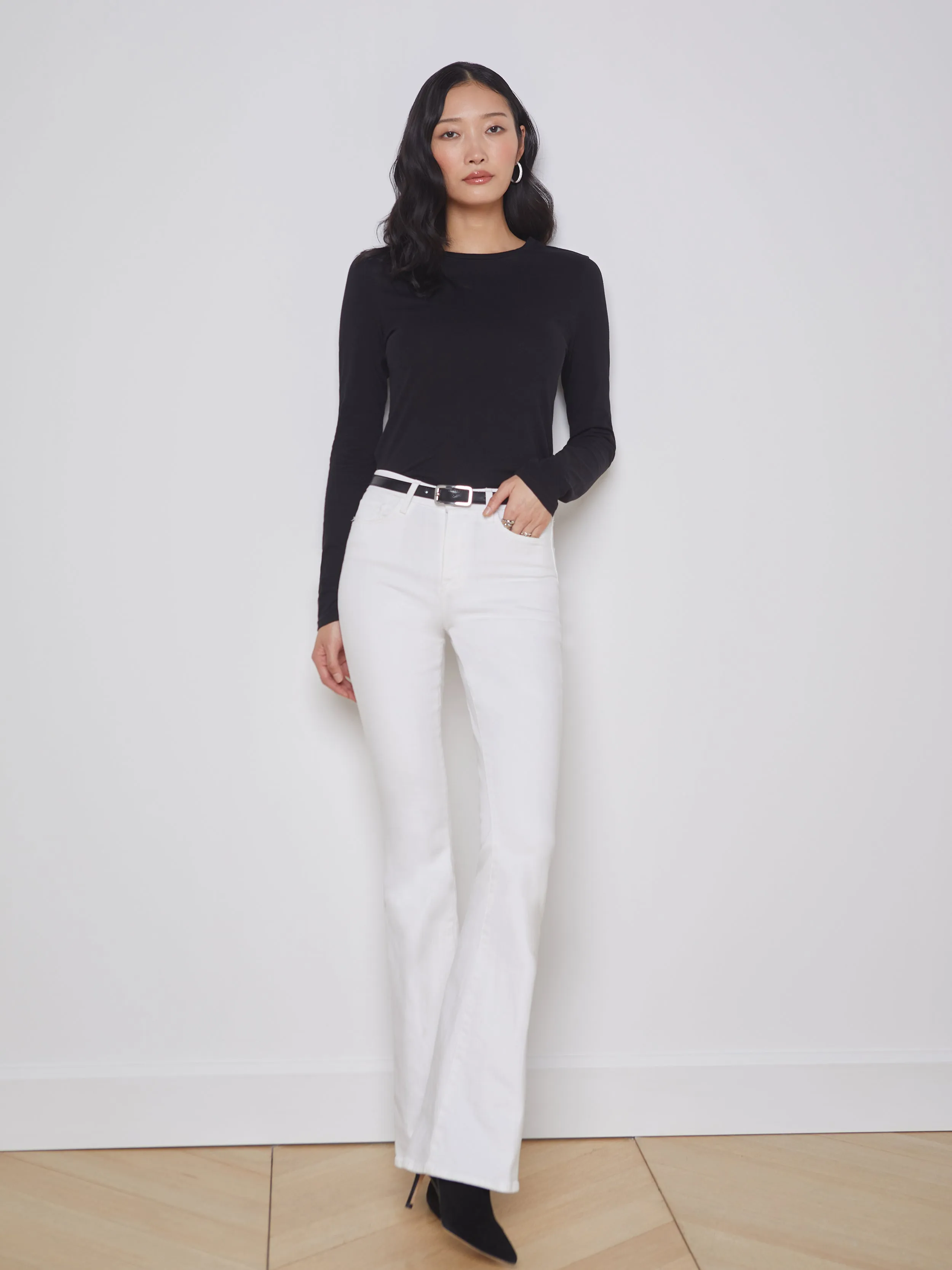 Tess Long Sleeve Tee sold by L'AGENCE product image thumbnail 4