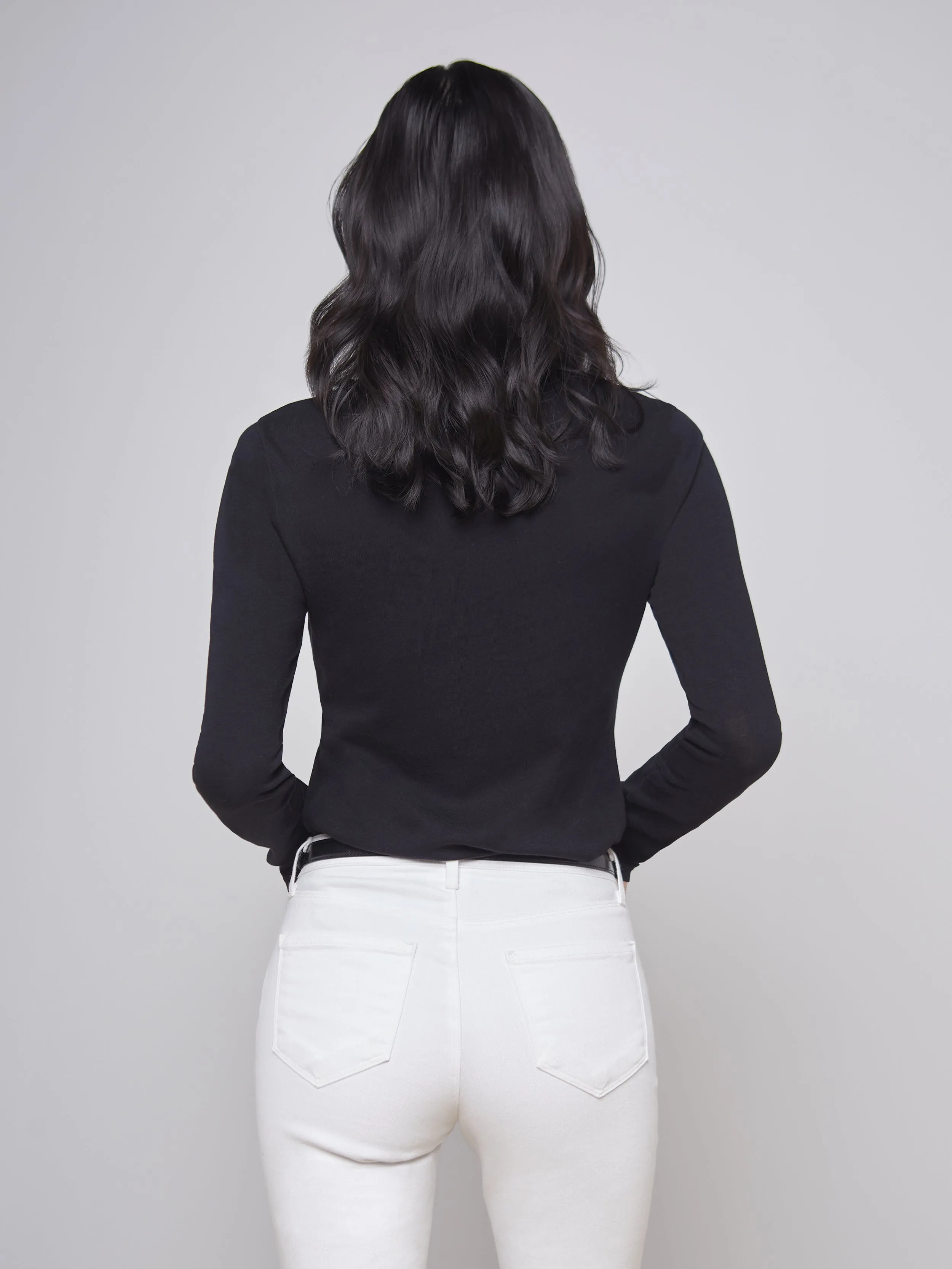 Tess Long Sleeve Tee sold by L'AGENCE product image thumbnail 3