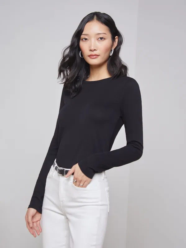 Tess Long Sleeve Tee sold by L'AGENCE