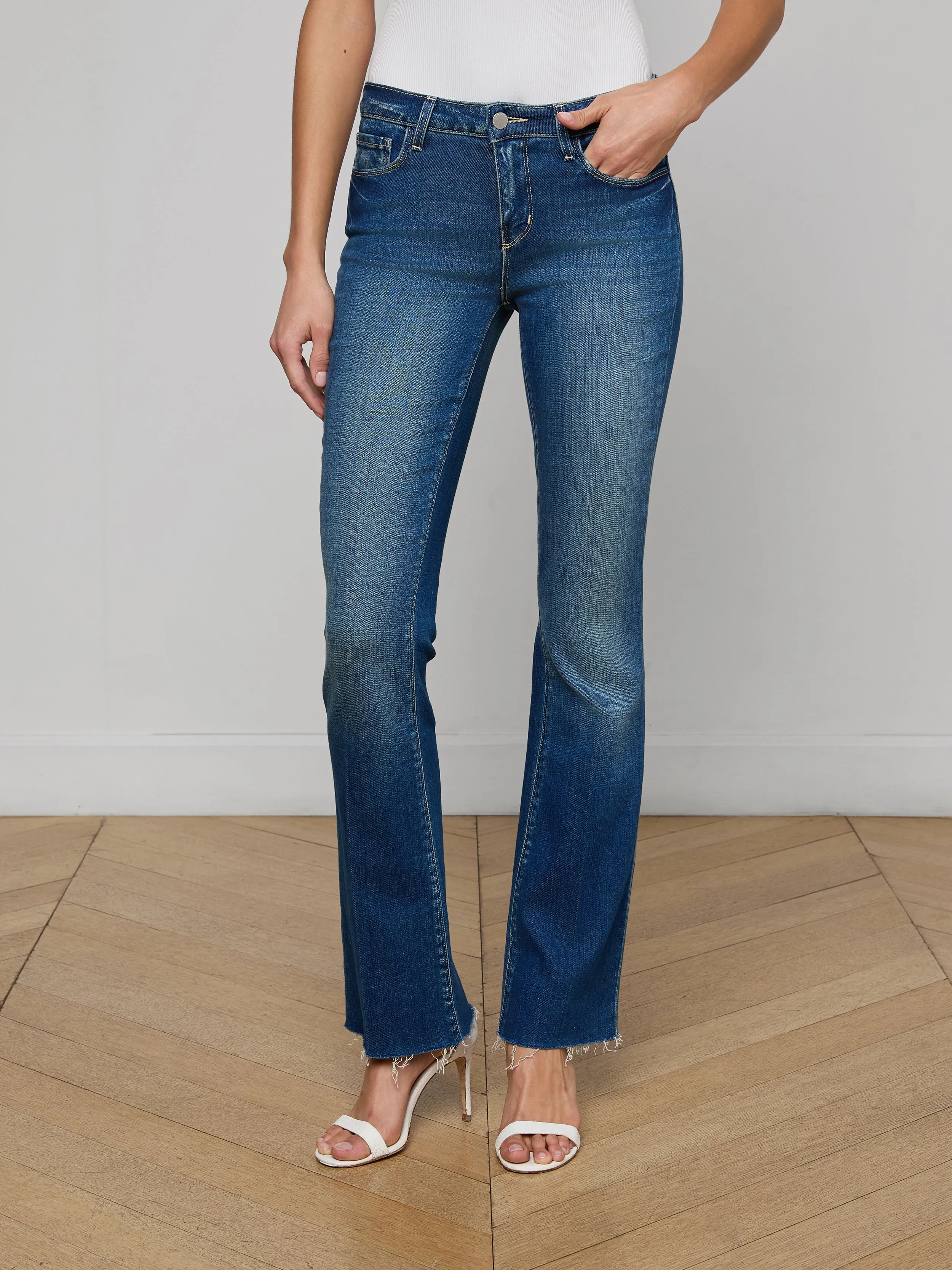 Sneeki Low-Rise Straight-Leg Jean sold by L'AGENCE product image thumbnail 2