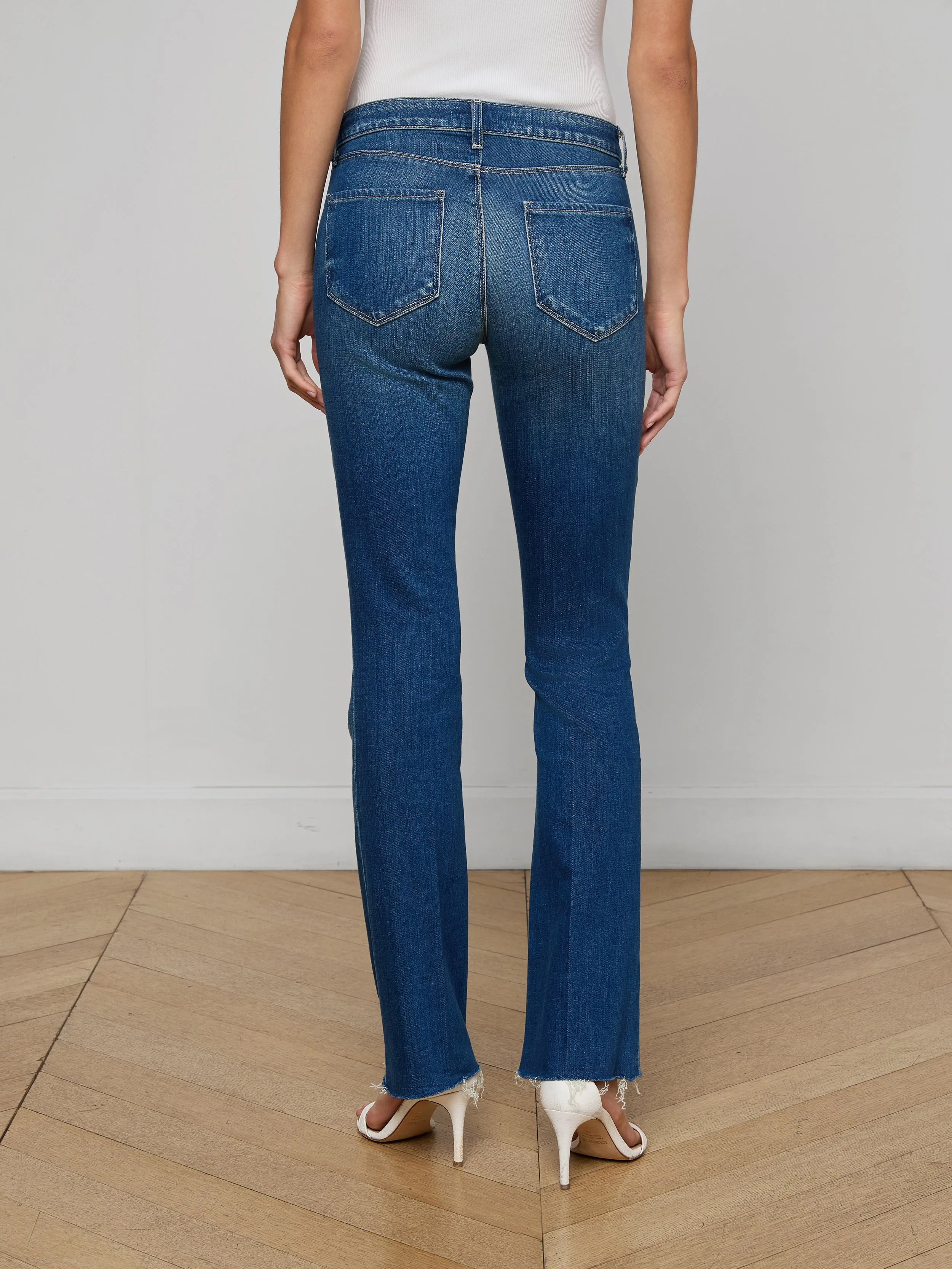 Sneeki Low-Rise Straight-Leg Jean sold by L'AGENCE product image thumbnail 4