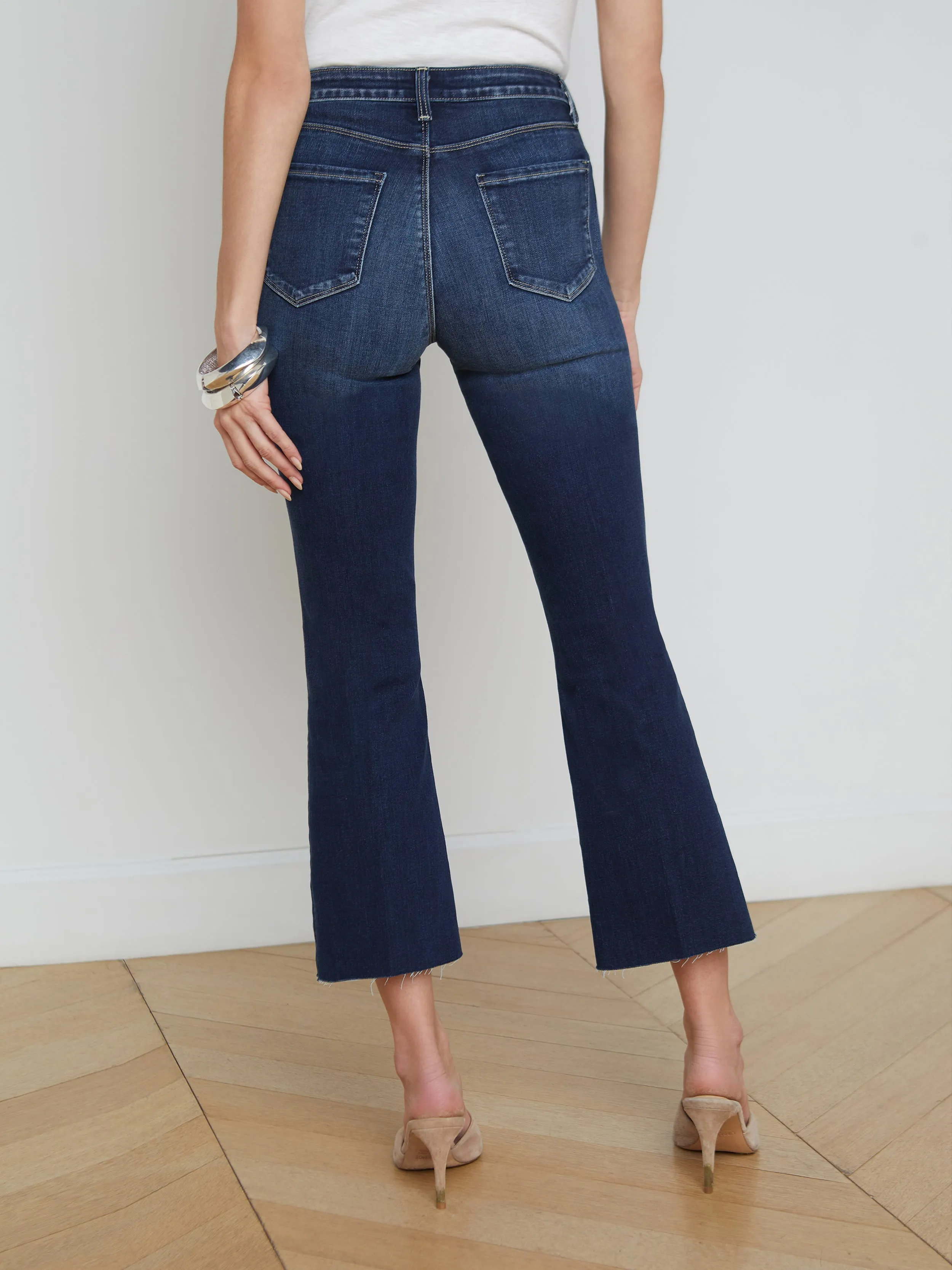 Kendra Cropped Flare Jean sold by L'AGENCE product image thumbnail 4