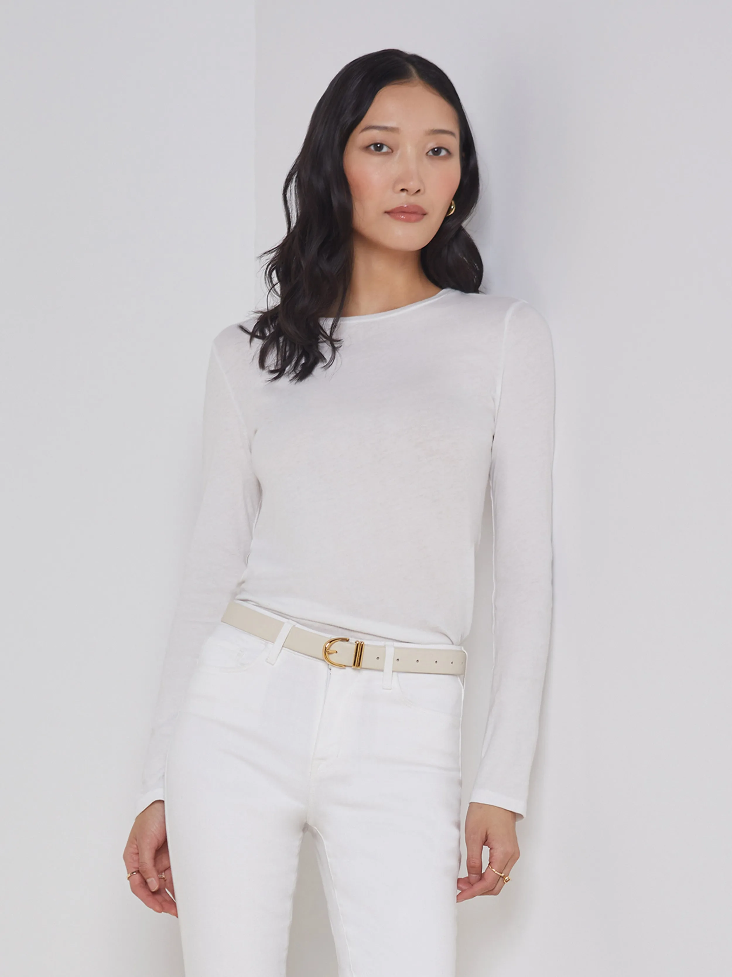 Tess Long Sleeve Tee sold by L'AGENCE