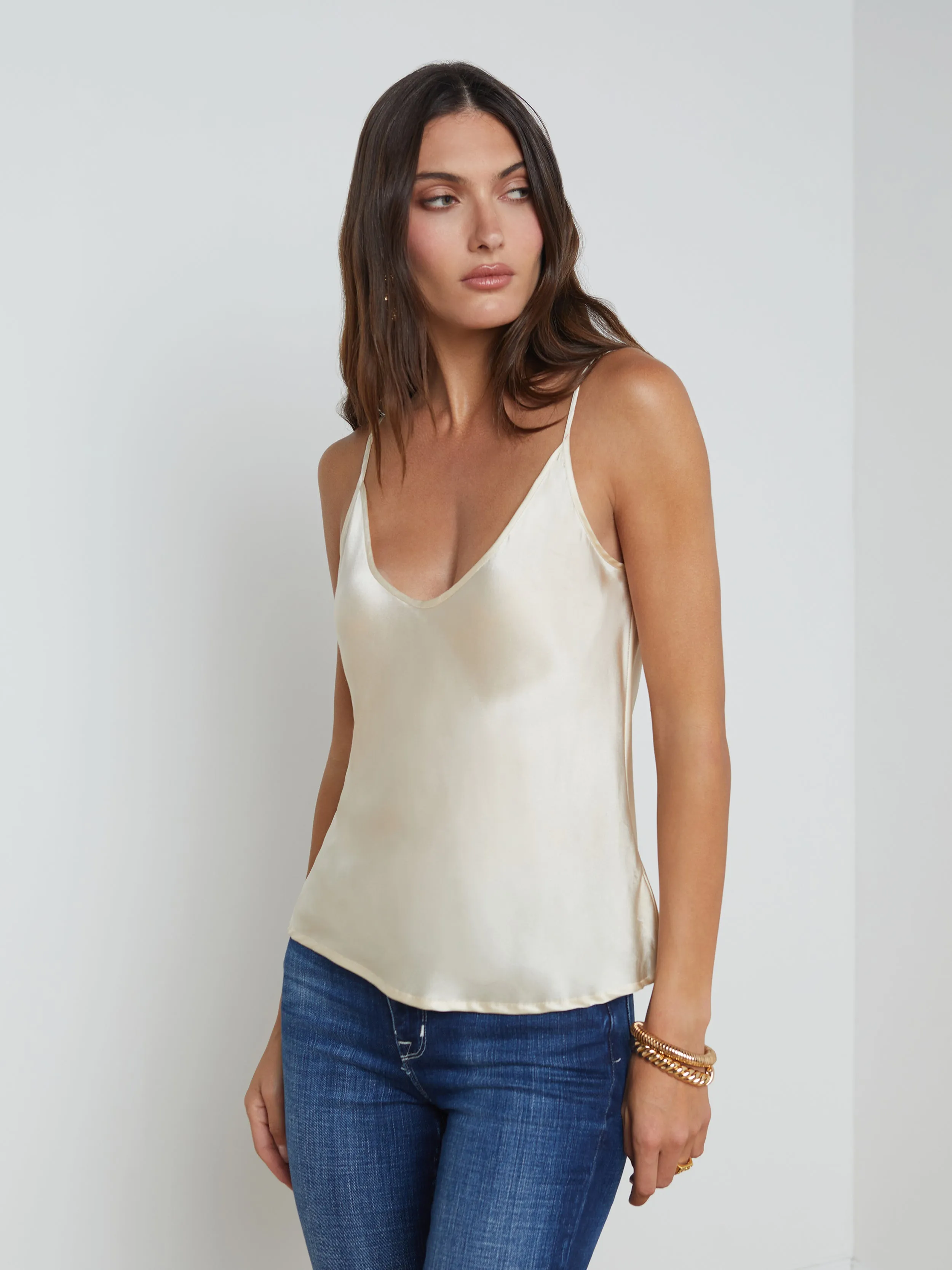 Lexi Silk Camisole sold by L'AGENCE product image thumbnail 4