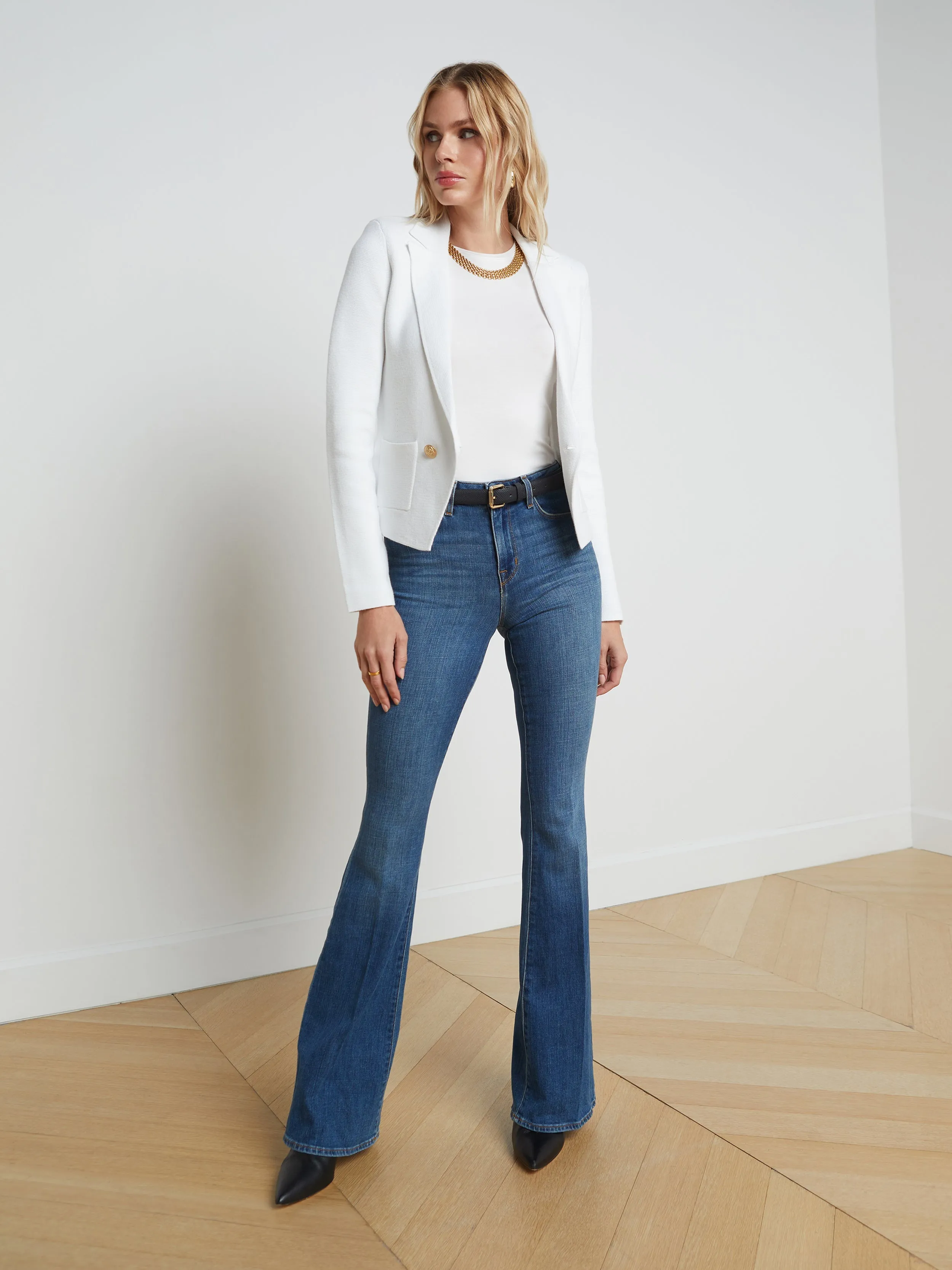 Sofia Knit Blazer sold by L'AGENCE product image thumbnail 3