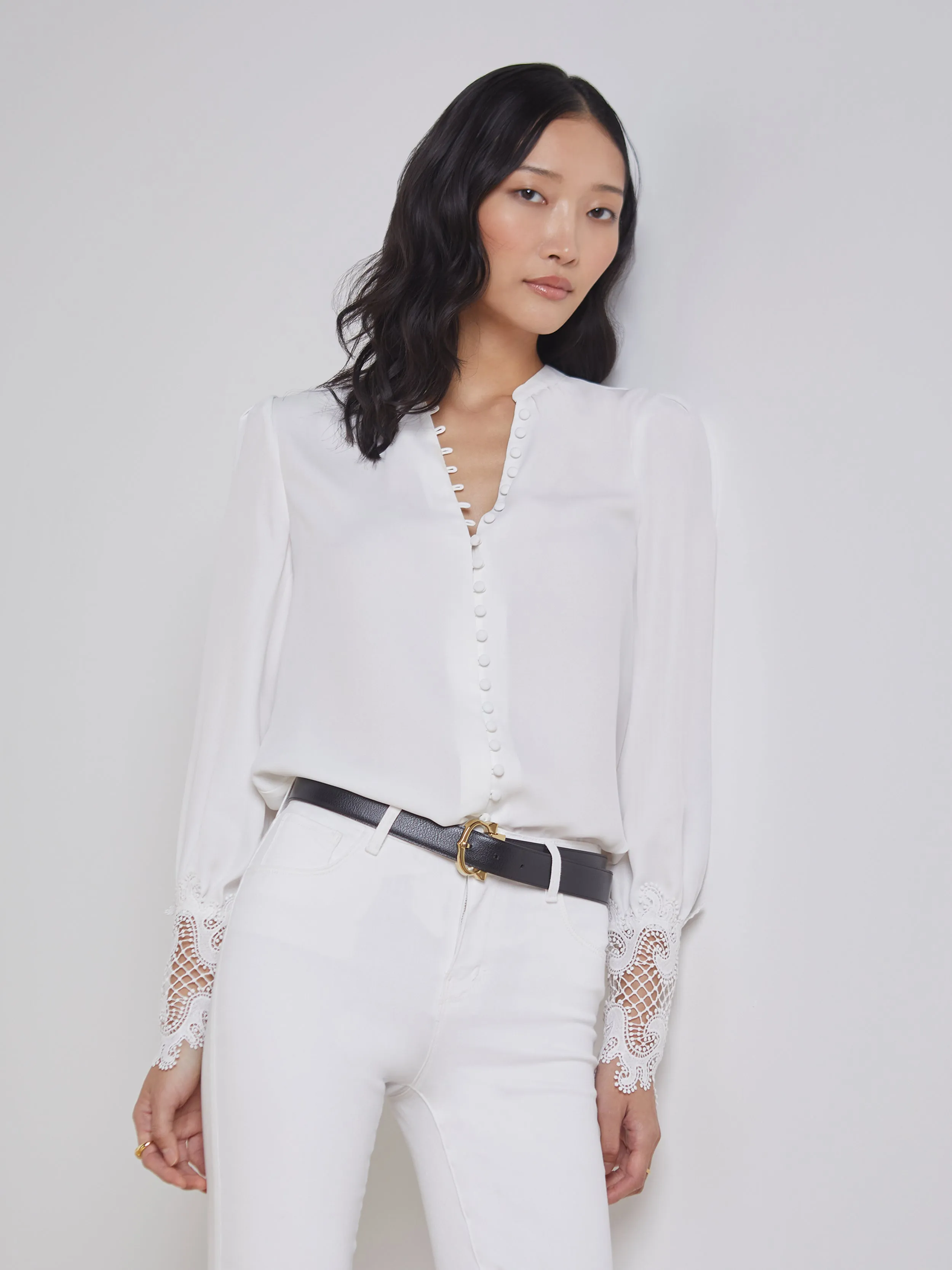Ava Blouse sold by L'AGENCE product image thumbnail 3